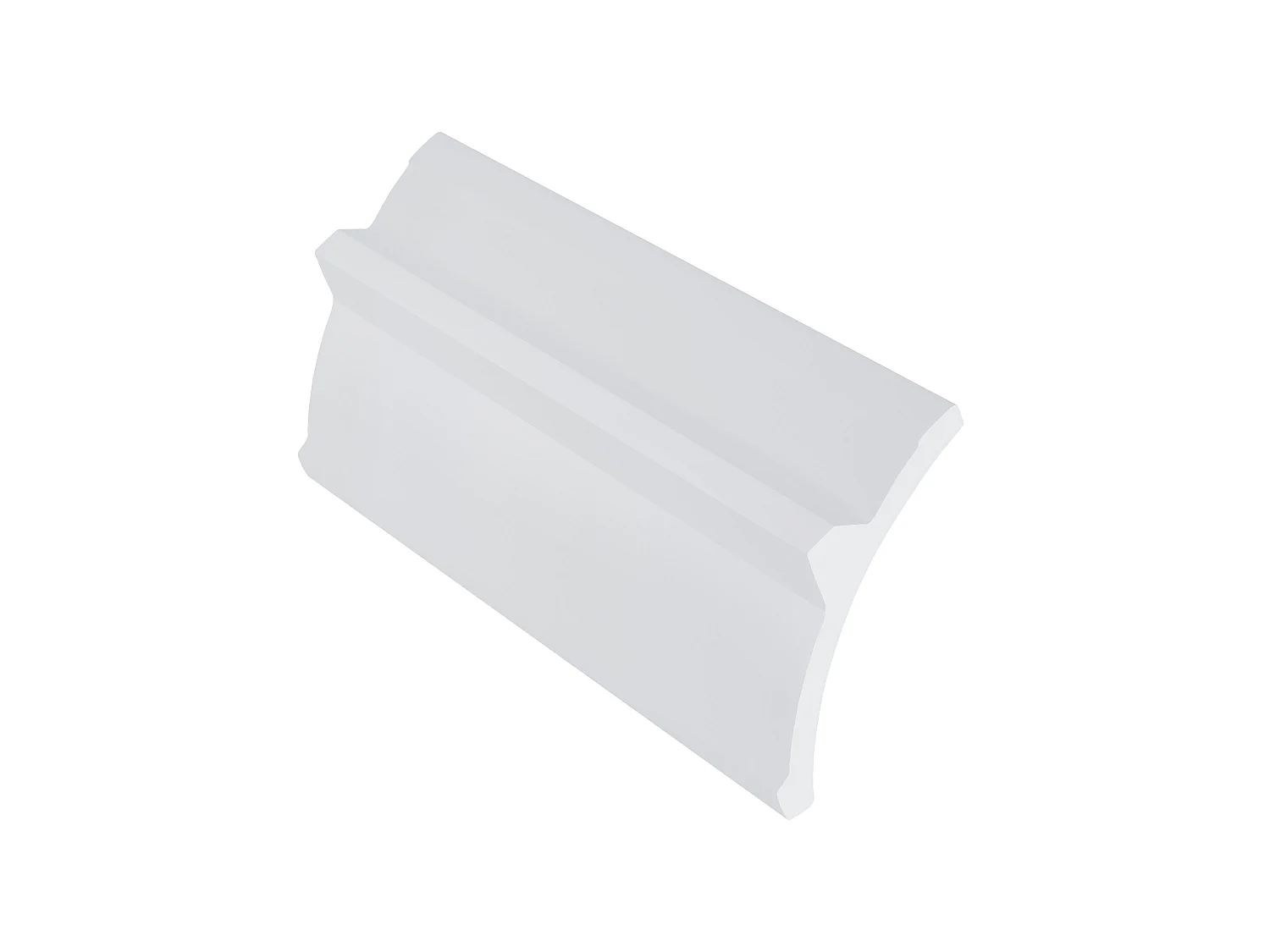Lot de 3 corniches plafond en polystyrène L290 x l4.6 x H9 cm blanc - DORICA
