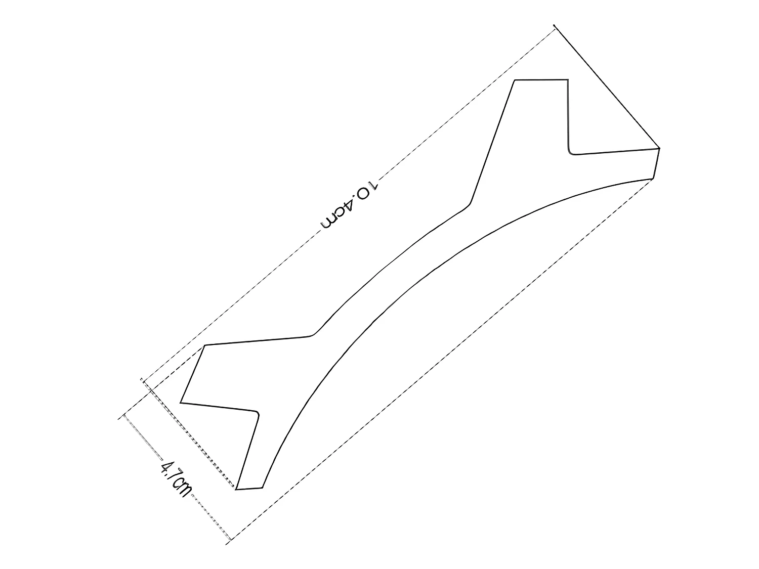 Set van 3 kroonlijsten voor plafond van polystyreen L290 x H10 cm wit - IONITA