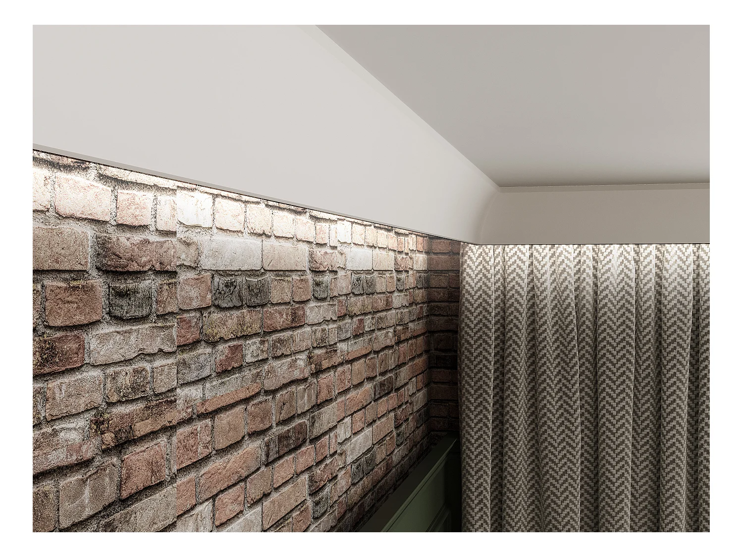 Lot de 3 corniches plafond en polystyrène L290 x l4.7 x  H10 cm blanc - IONITA