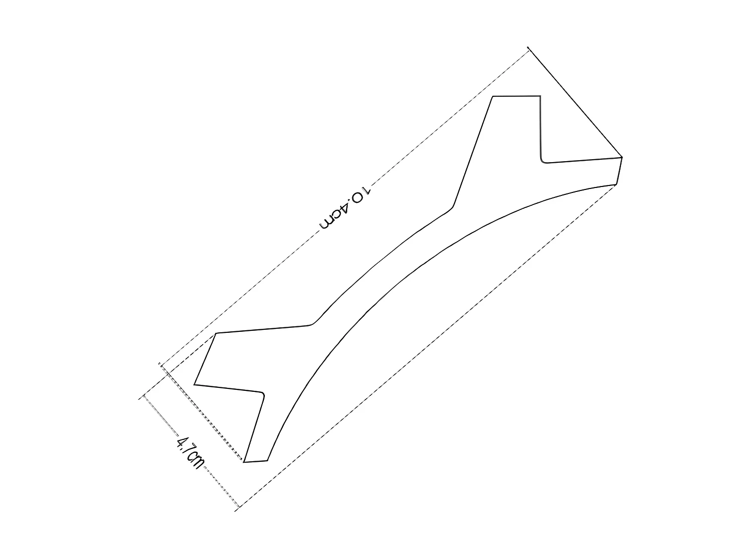 Juego de 3 cornisas para el techo de poliestireno Ancho 290 x Alt. 10 cm blanco - IONITA