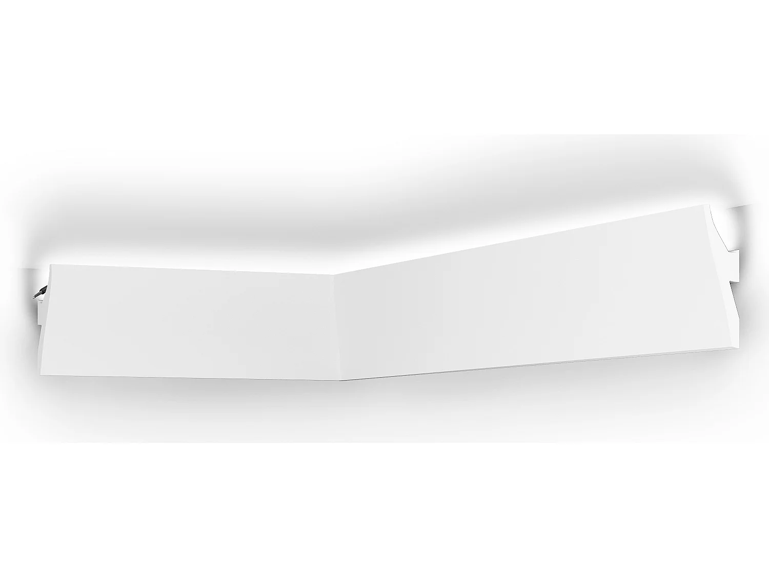 Cornicione per soffitto L290 x H12 cm in Polistirene Bianco - Lotto di 3 - ROMONA