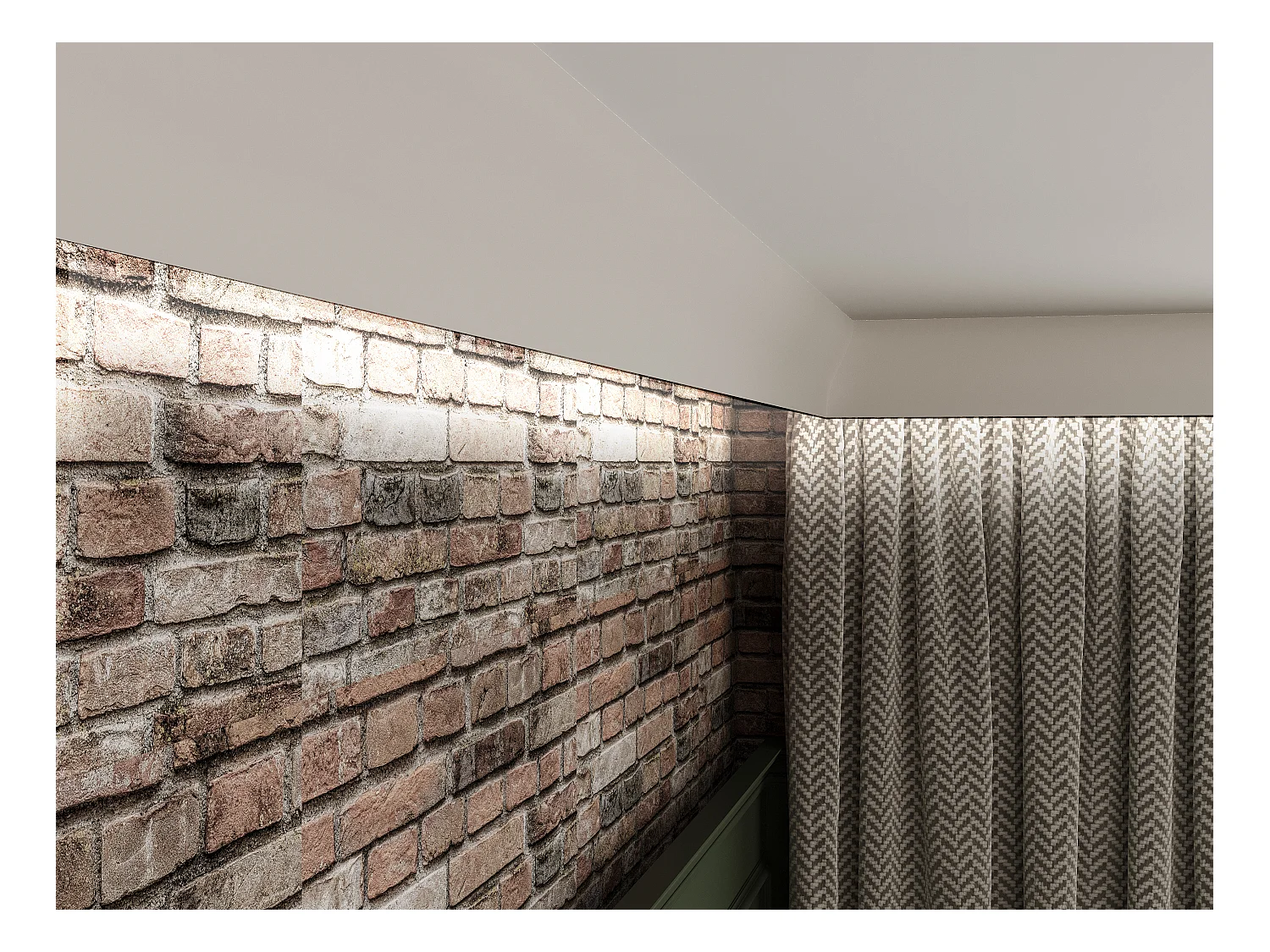 Lot de 3 corniches plafond en polystyrène L290 x l4.5 x H12 cm blanc - ROMONA
