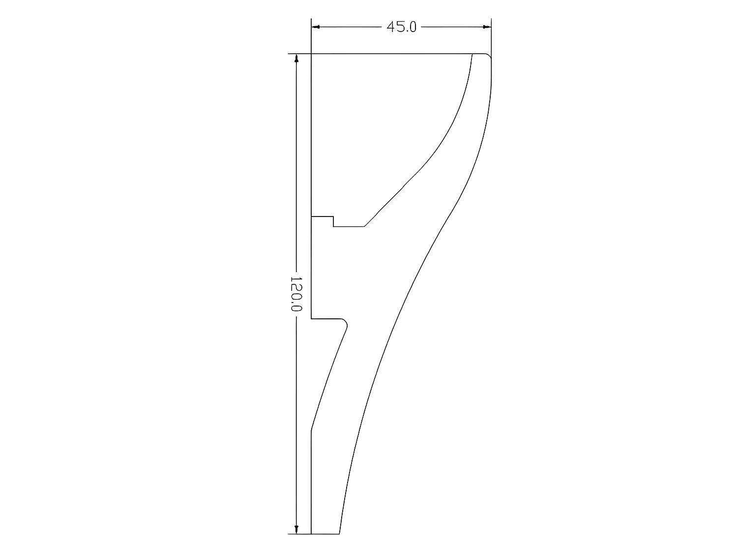 Lot de 3 corniches plafond en polystyrène L290 x l4.5 x H12 cm blanc - ROMONA