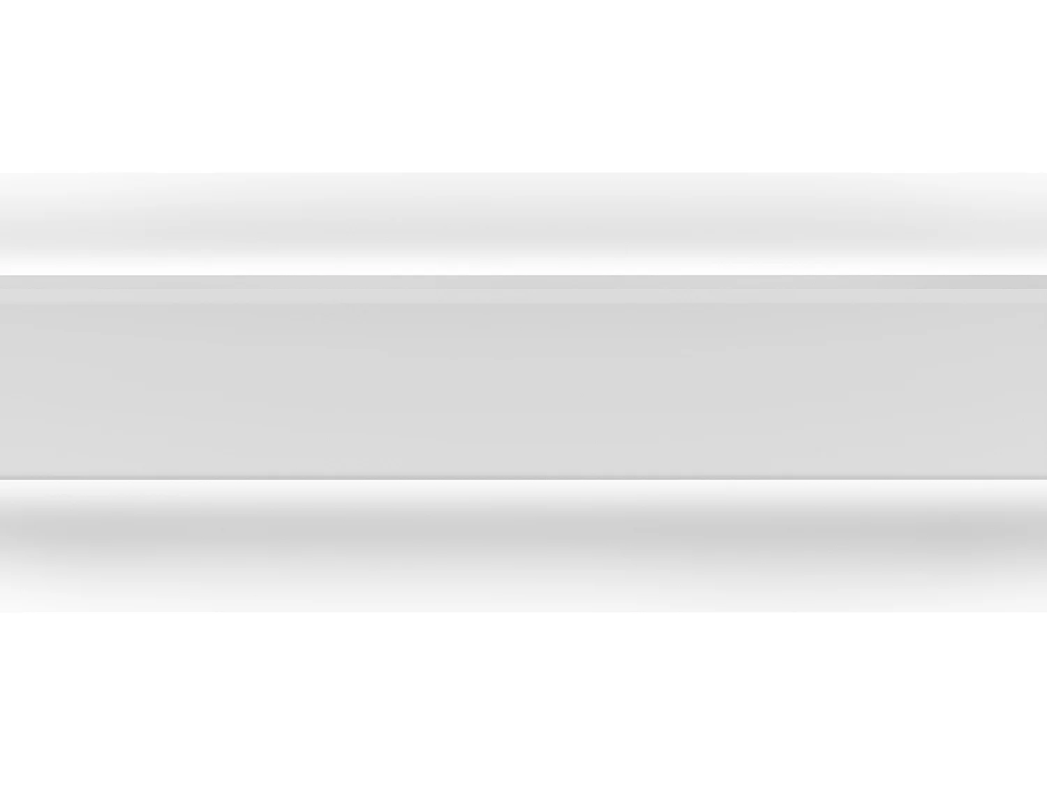 Cornicione per soffitto L290 x H10 cm in Polistirene Bianco - Lotto di 3 - CARINTIA