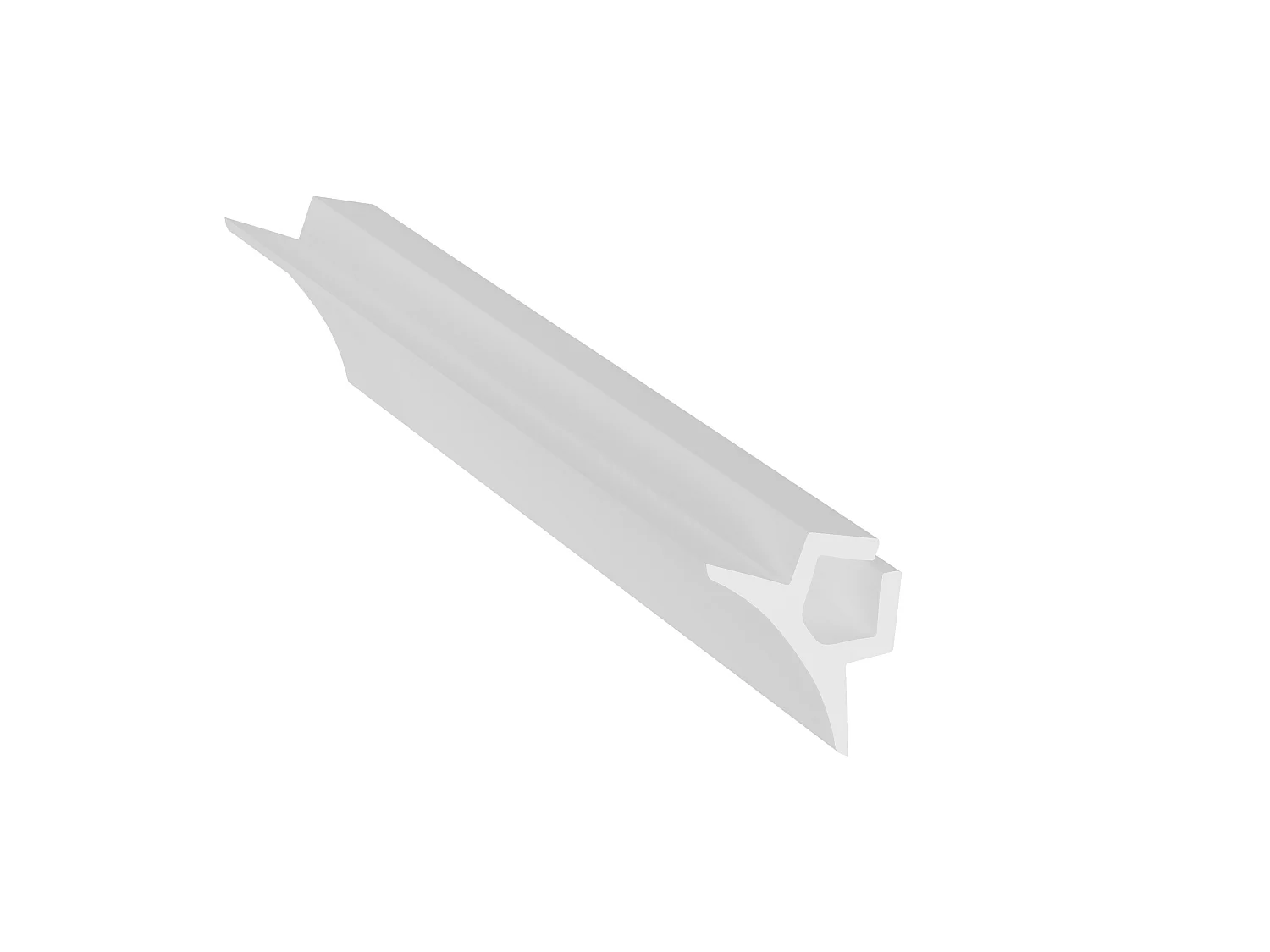 Juego de 3 cornisas para el techo de poliestireno Ancho 290 x Alt. 10 cm blanco - CARINTIA