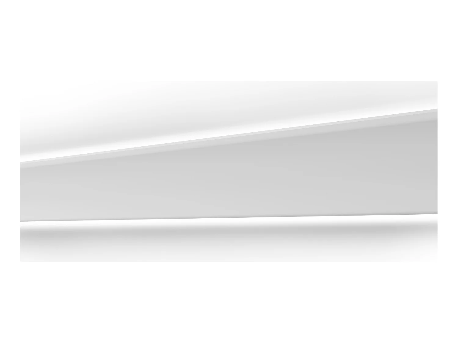 Juego de 3 cornisas para el techo de poliestireno Ancho 290 x Alt. 10 cm blanco - CARINTIA