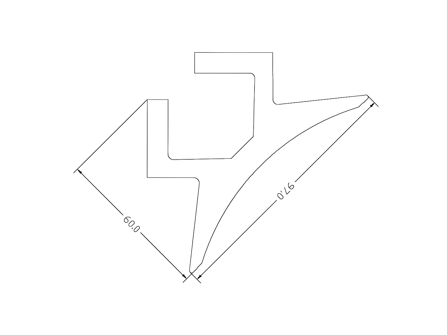 Juego de 3 cornisas para el techo de poliestireno Ancho 290 x Alt. 10 cm blanco - CARINTIA