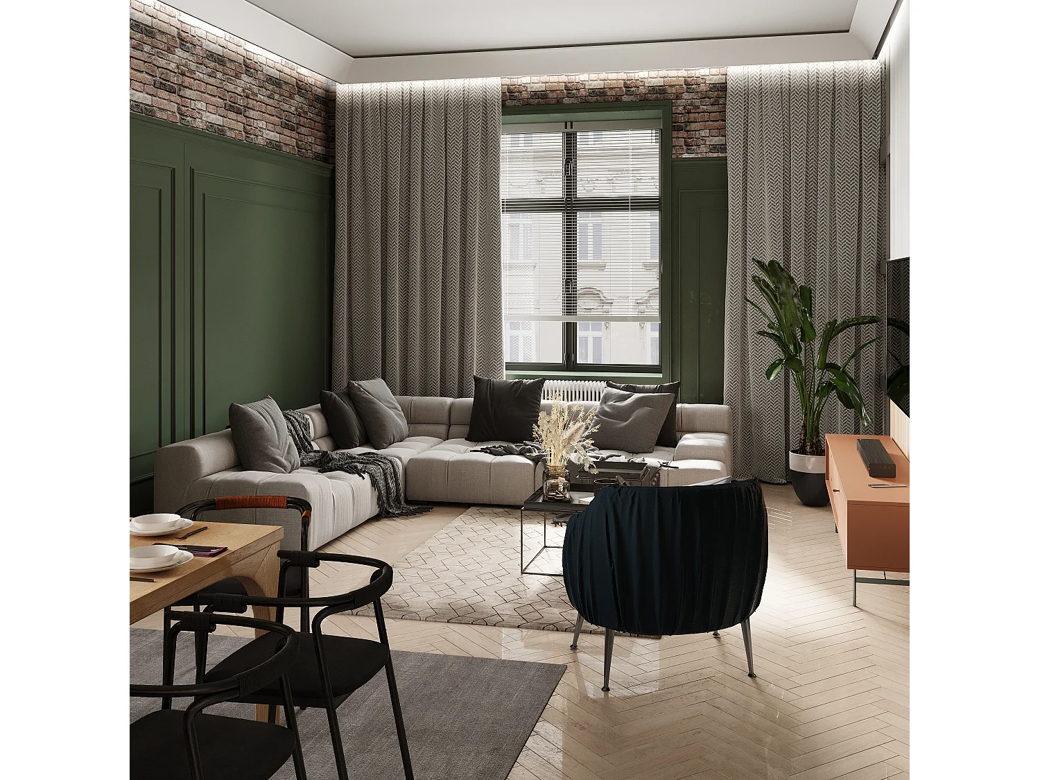 Set van 3 kroonlijsten voor plafond van polystyreen L290 x H10 cm wit - CARINTIA