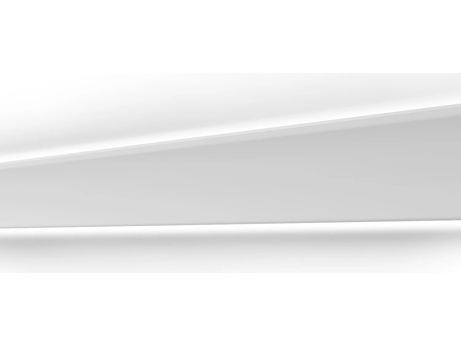 Set van 3 kroonlijsten voor plafond van polystyreen L290 x H10 cm wit - CARINTIA