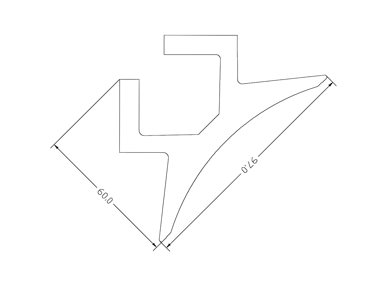 Set van 3 kroonlijsten voor plafond van polystyreen L290 x H10 cm wit - CARINTIA