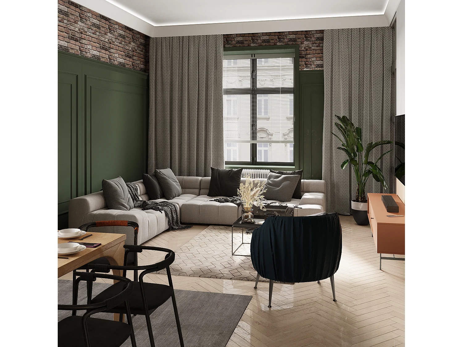 Set van 3 kroonlijsten voor plafond van polystyreen L290 x H10 cm wit - RANETIA