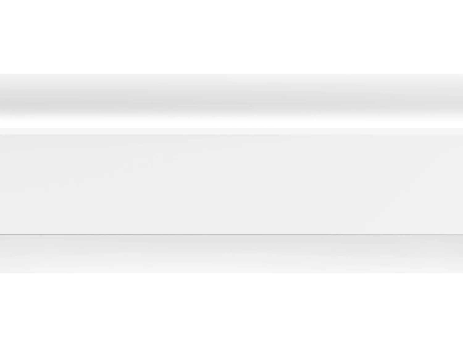 Set van 3 kroonlijsten voor plafond van polystyreen L290 x H10 cm wit - RANETIA