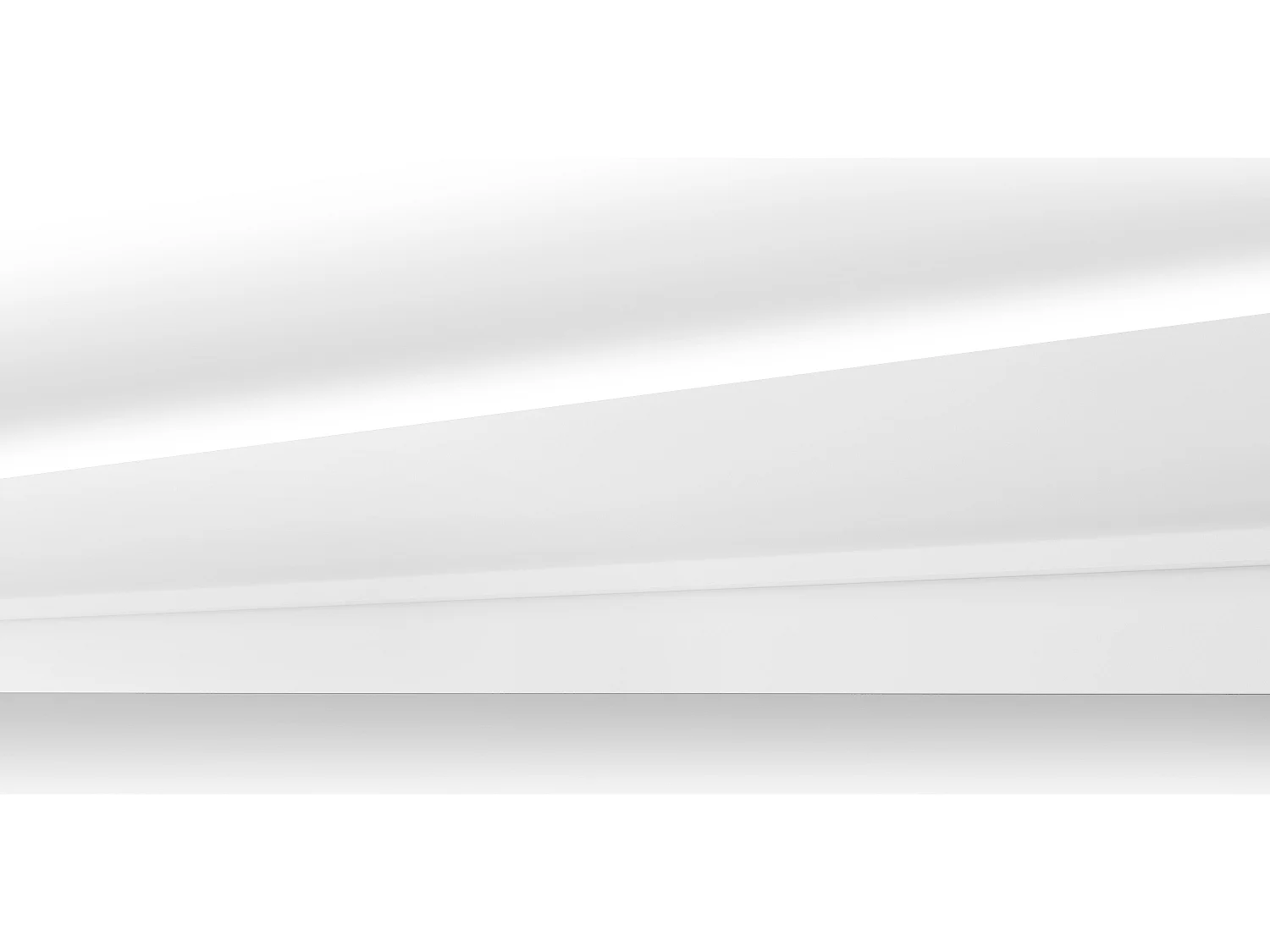 Set van 3 kroonlijsten voor plafond van polystyreen L290 x H7 cm wit - ANTECA