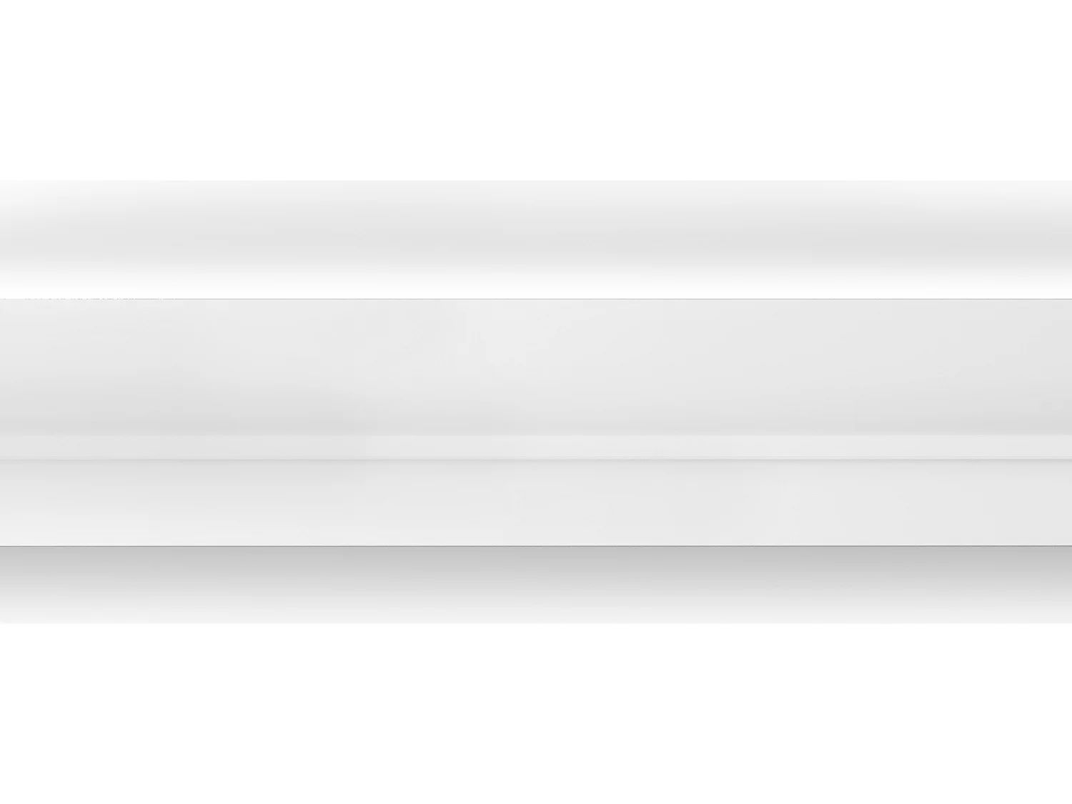 Set van 3 kroonlijsten voor plafond van polystyreen L290 x H7 cm wit - ANTECA