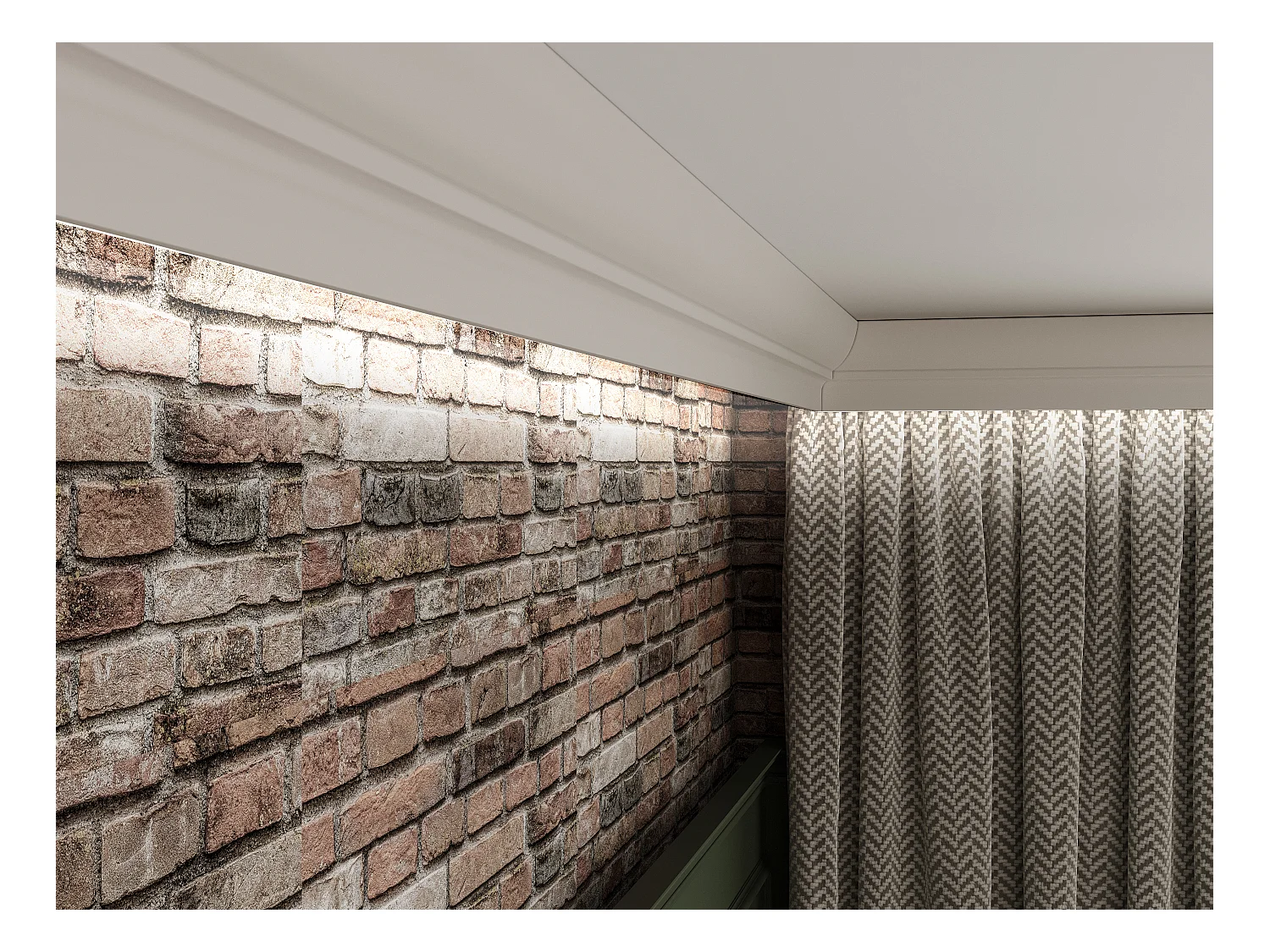 Lot de 3 corniches plafond en polystyrène L290 x l4.2 x H7 cm blanc - ANTECA