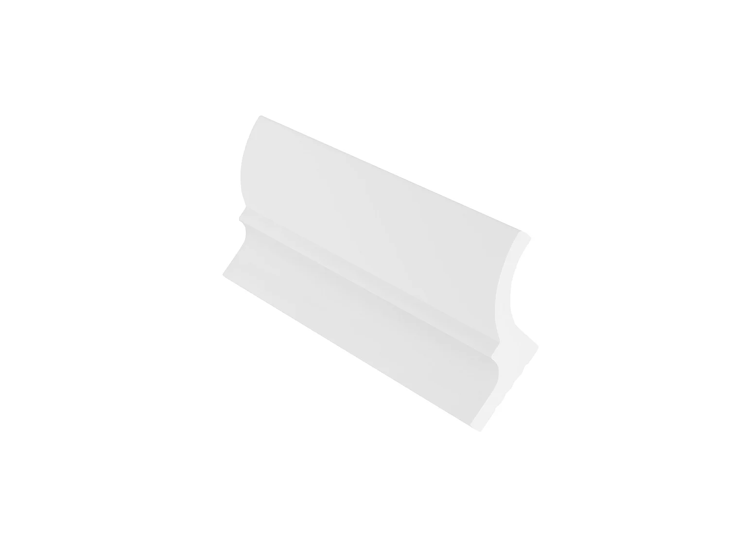 Juego de 3 cornisas para el techo de poliestireno Ancho 290 x Alt. 7 cm blanco - ANTECA