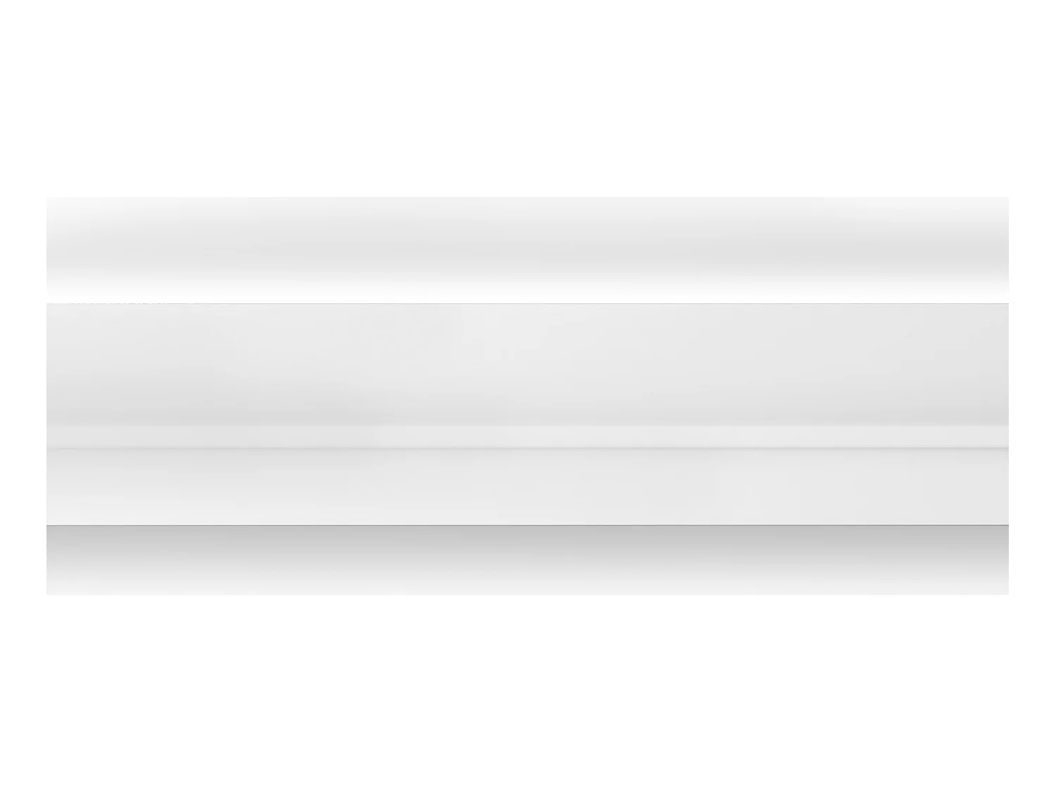 Juego de 3 cornisas para el techo de poliestireno Ancho 290 x Alt. 7 cm blanco - ANTECA