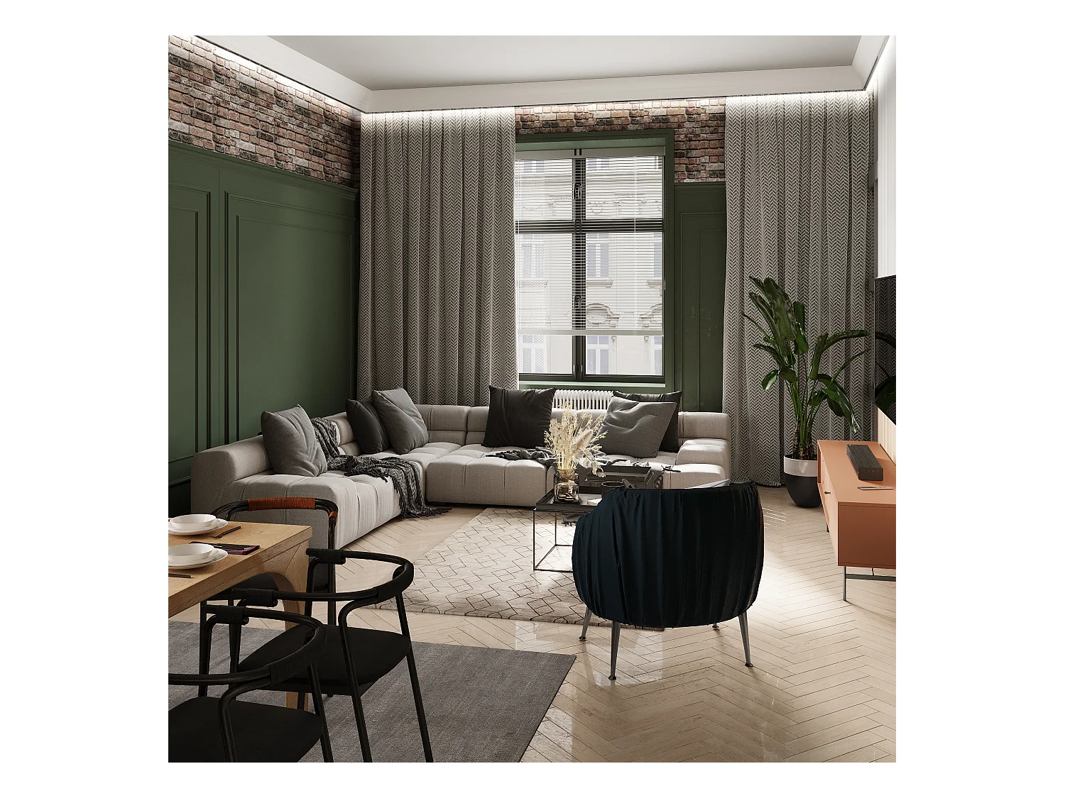 Juego de 3 cornisas para el techo de poliestireno Ancho 290 x Alt. 7 cm blanco - ANTECA