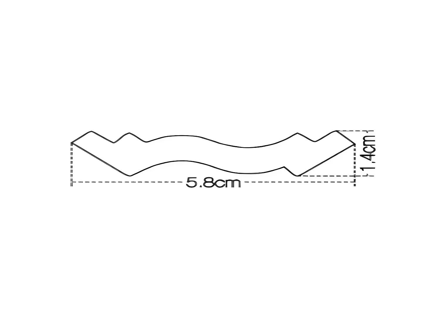 Juego de 3 cornisas para el techo de poliestireno Ancho 290 x Alt. 6 cm blanco - TOSCRIA