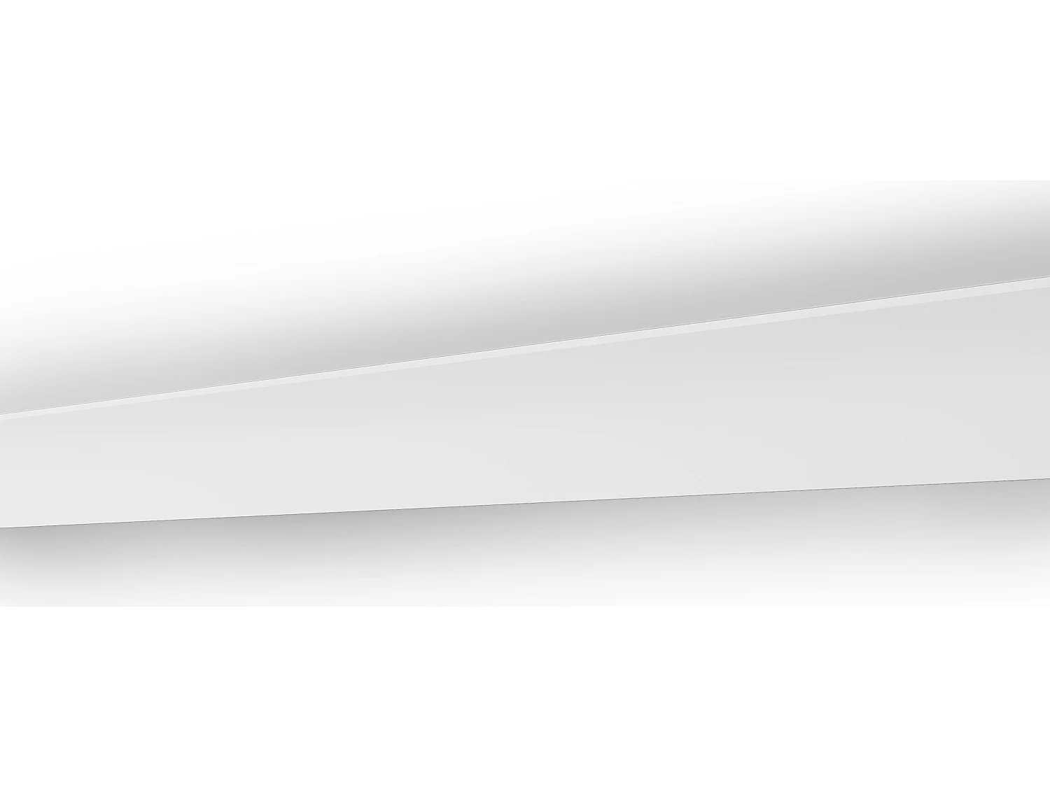 Set van 3 kroonlijsten voor plafond van polystyreen L290 x H5 cm wit - RENODA