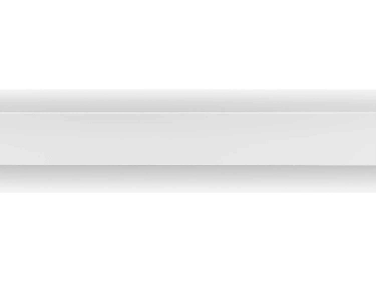 Set van 3 kroonlijsten voor plafond van polystyreen L290 x H5 cm wit - RENODA