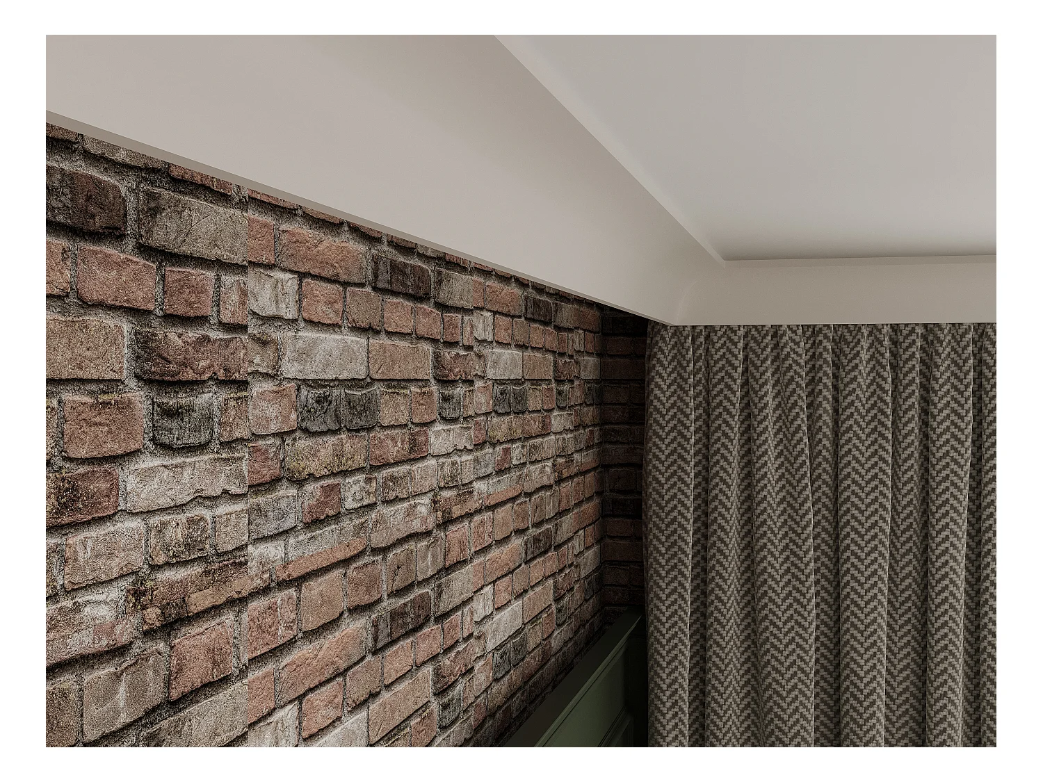 Lot de 3 corniches plafond en polystyrène L290 x l1.4 x H5 cm blanc - RENODA