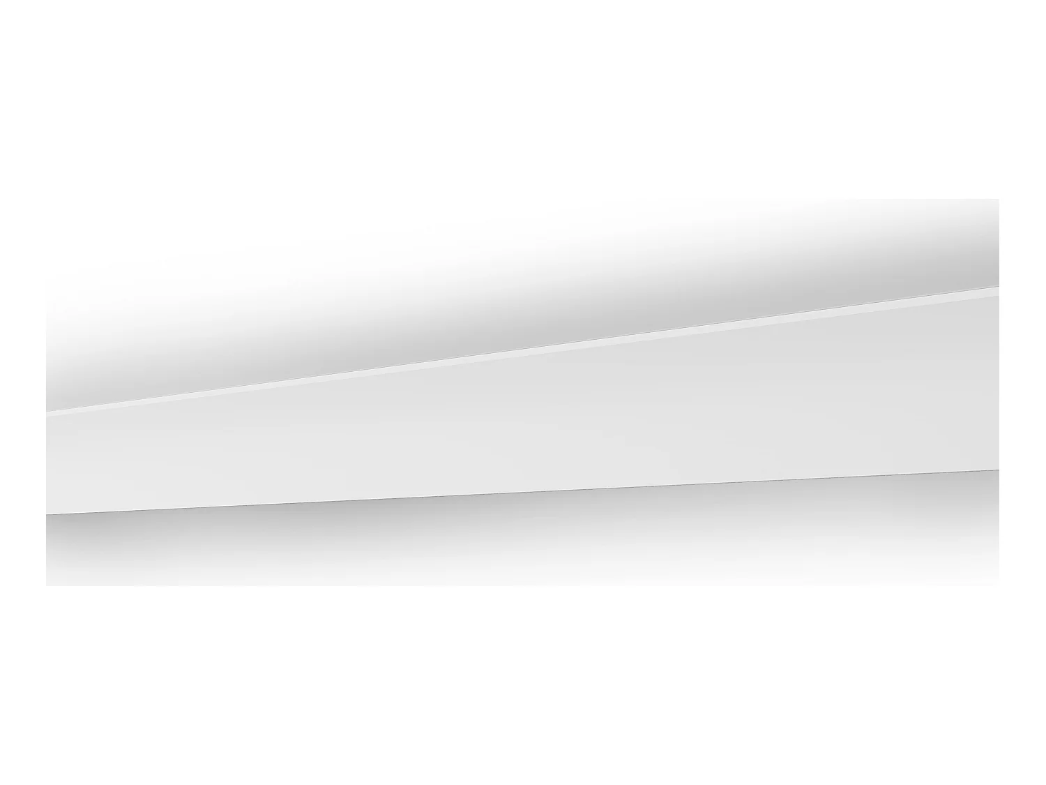 Juego de 3 cornisas para el techo de poliestireno Ancho 290 x Alt. 5 cm blanco - RENODA