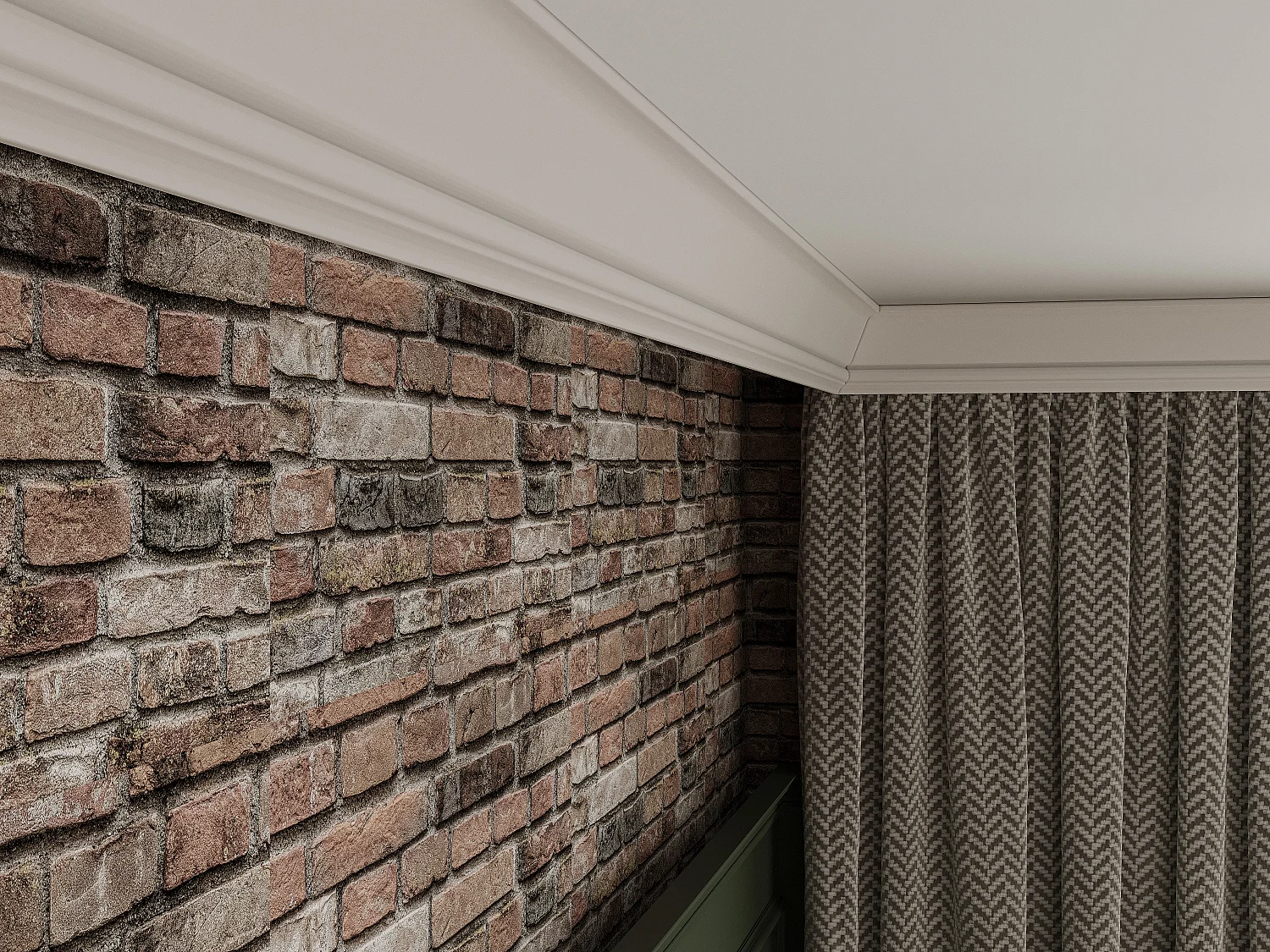 Cornicione per soffitto L290 x H5 cm in Polistirene Bianco - Lotto di 3 - ETIRIA