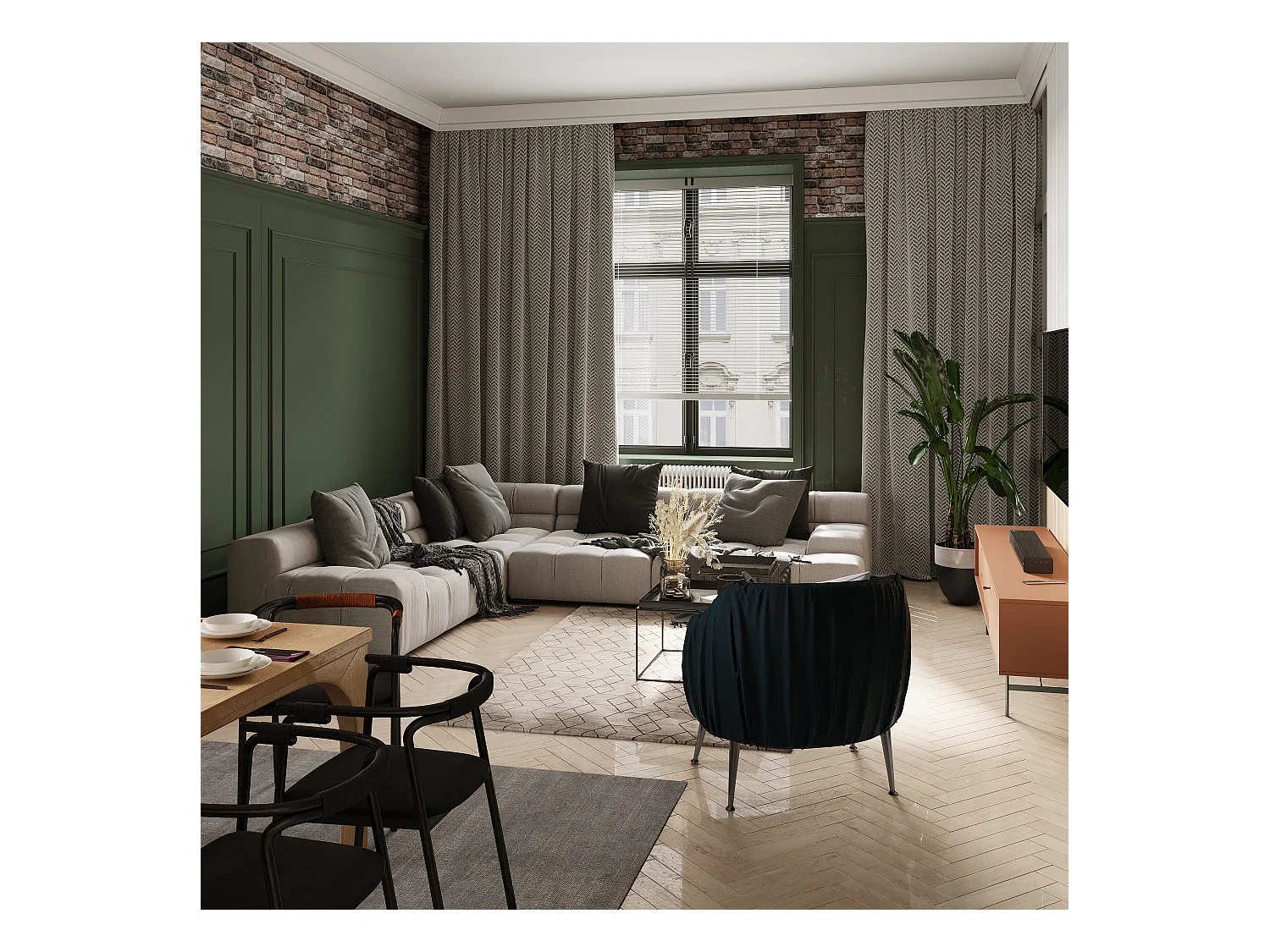 Juego de 3 cornisas para el techo de poliestireno Ancho 290 x Alt. 5 cm blanco - ETIRIA