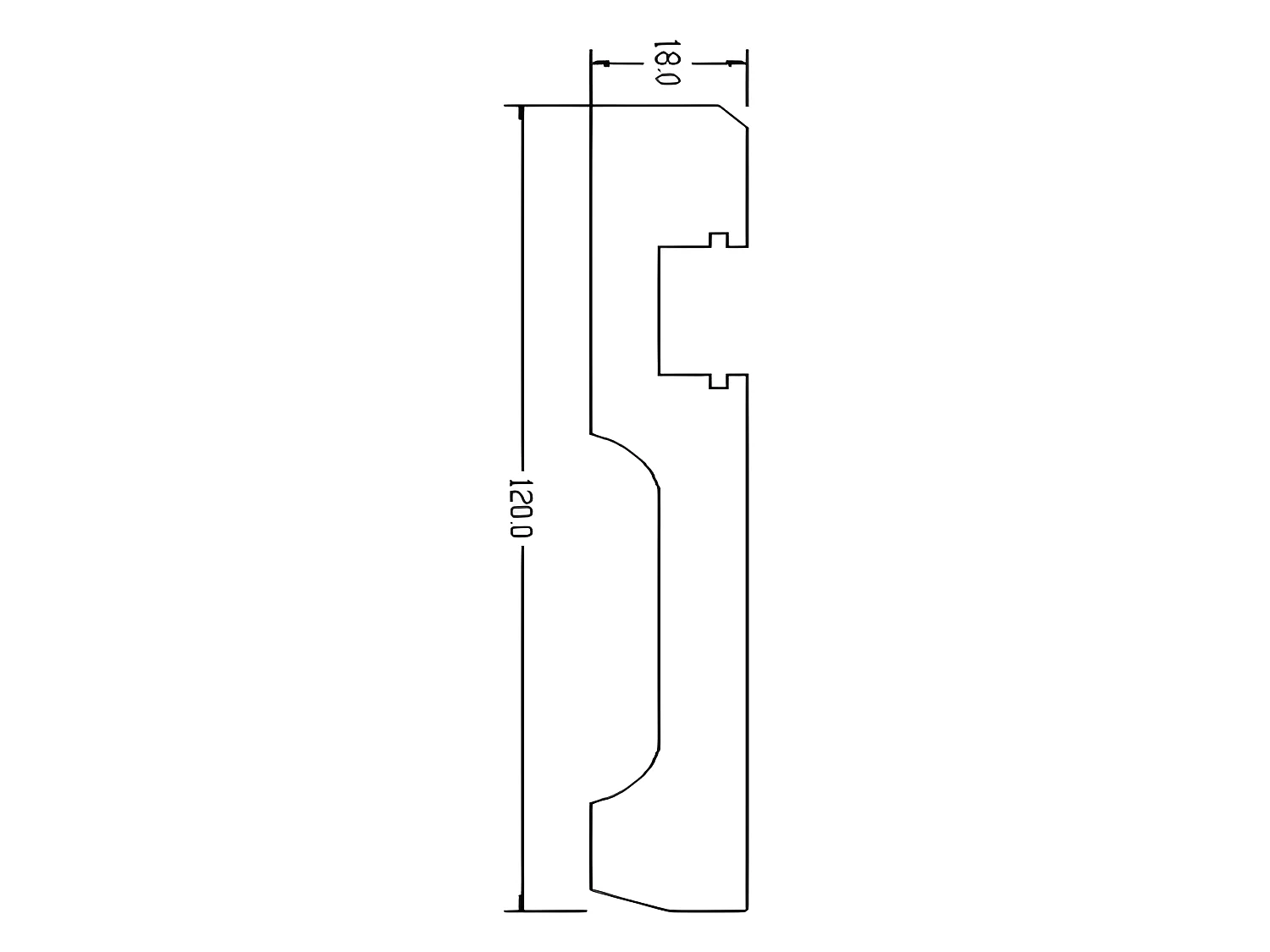 Set van 3 plinten van polystyreen L290 x H12 cm wit - ATENO