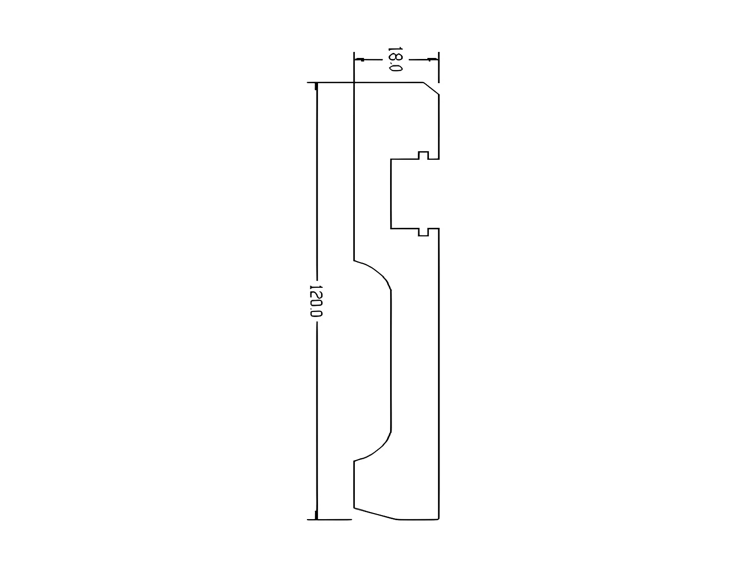 Juego de 3 zócalos de poliestireno Ancho 290 x Alt. 12 cm blanco - ATENO