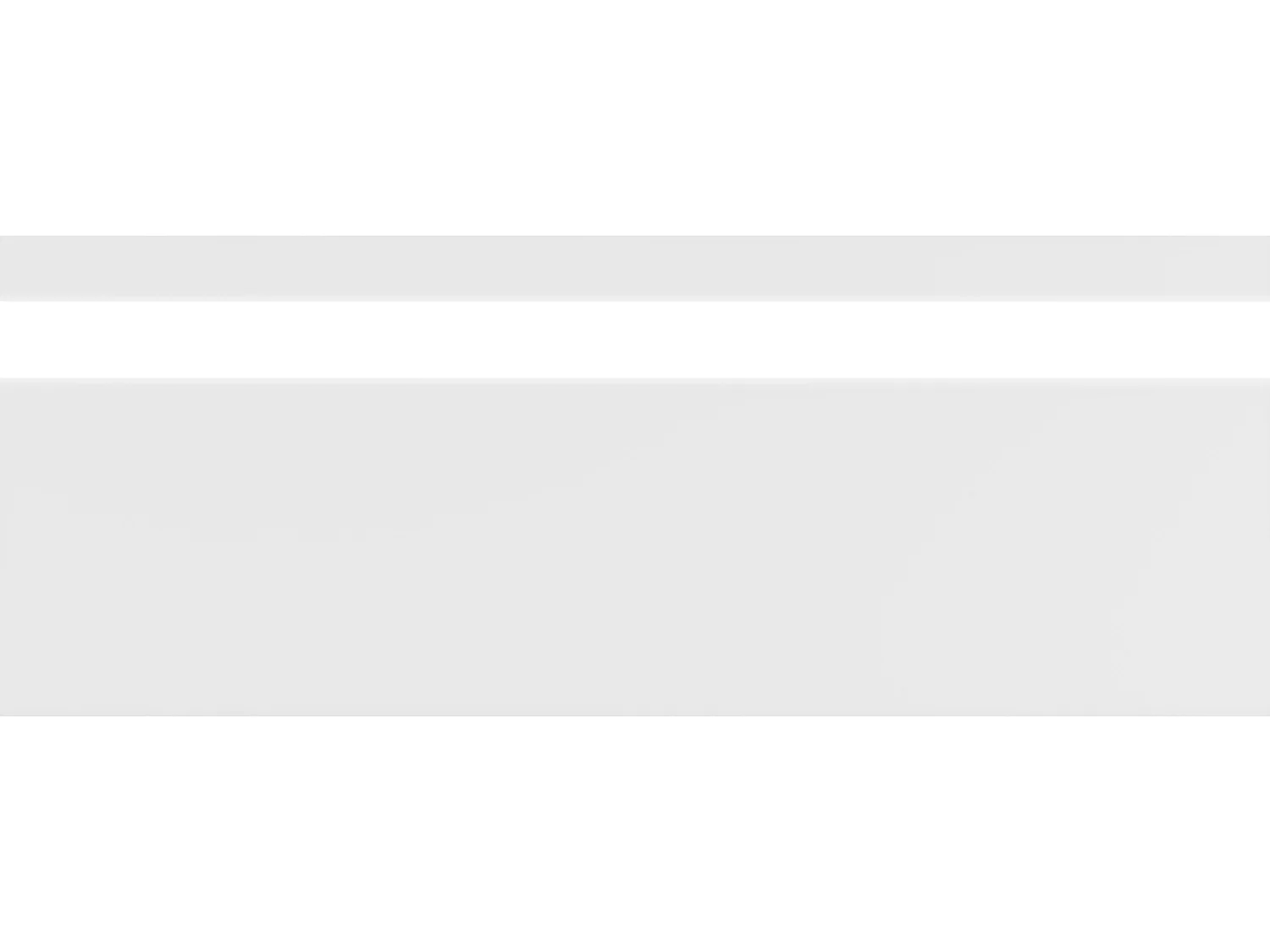 Battiscopa L290 x H12 cm in Polistirene Bianco - Lotto di 3 - ATENO