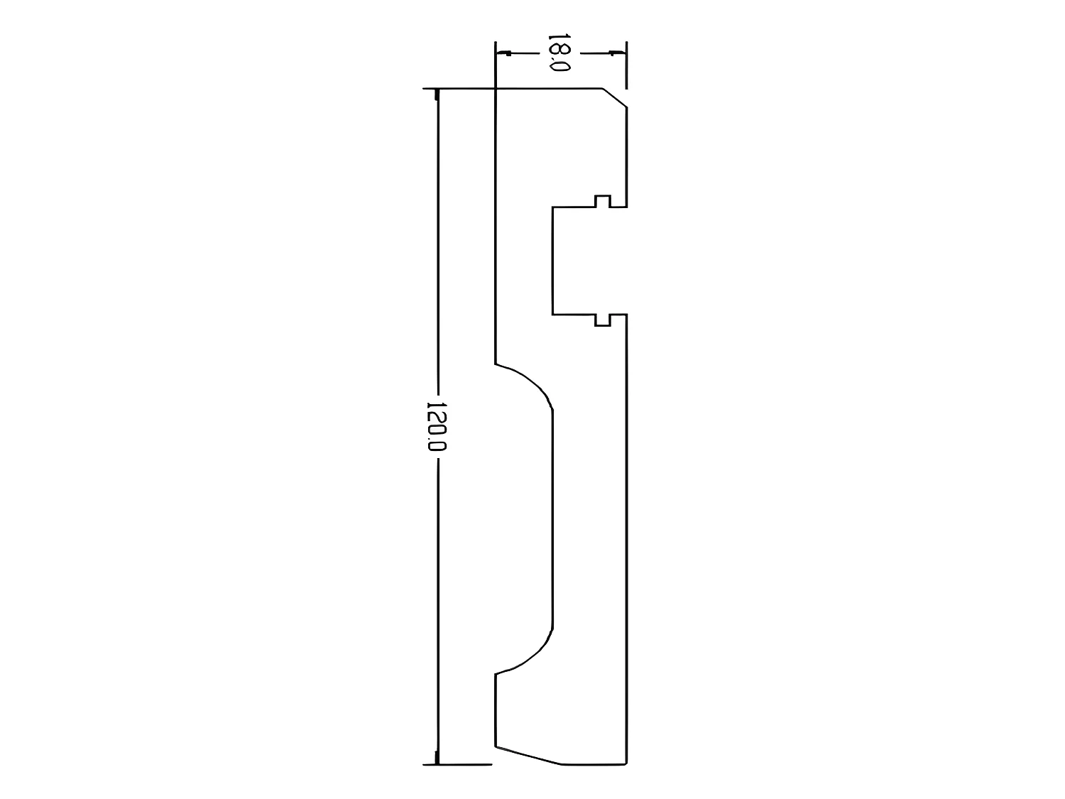 Lot de 3 plinthes en polystyrène L290 x l1.8 x H12 cm blanc - ATENO
