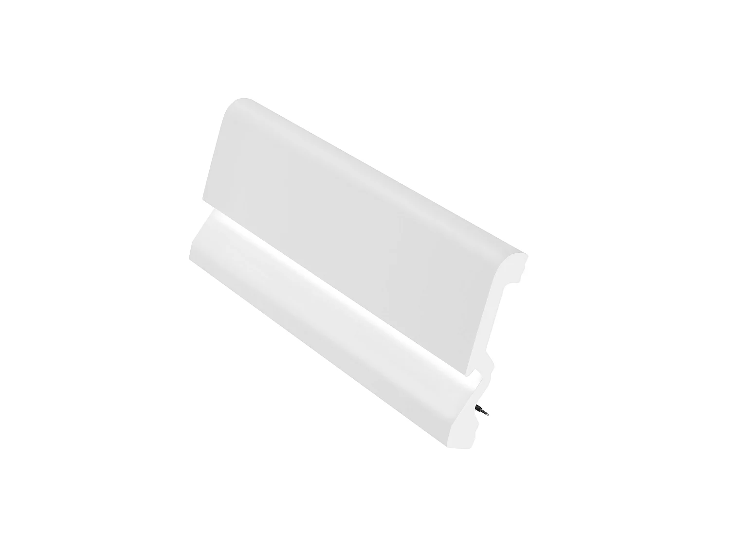 Juego de 3 zócalos de poliestireno Ancho 290 x Alt. 10 cm blanco - COREO