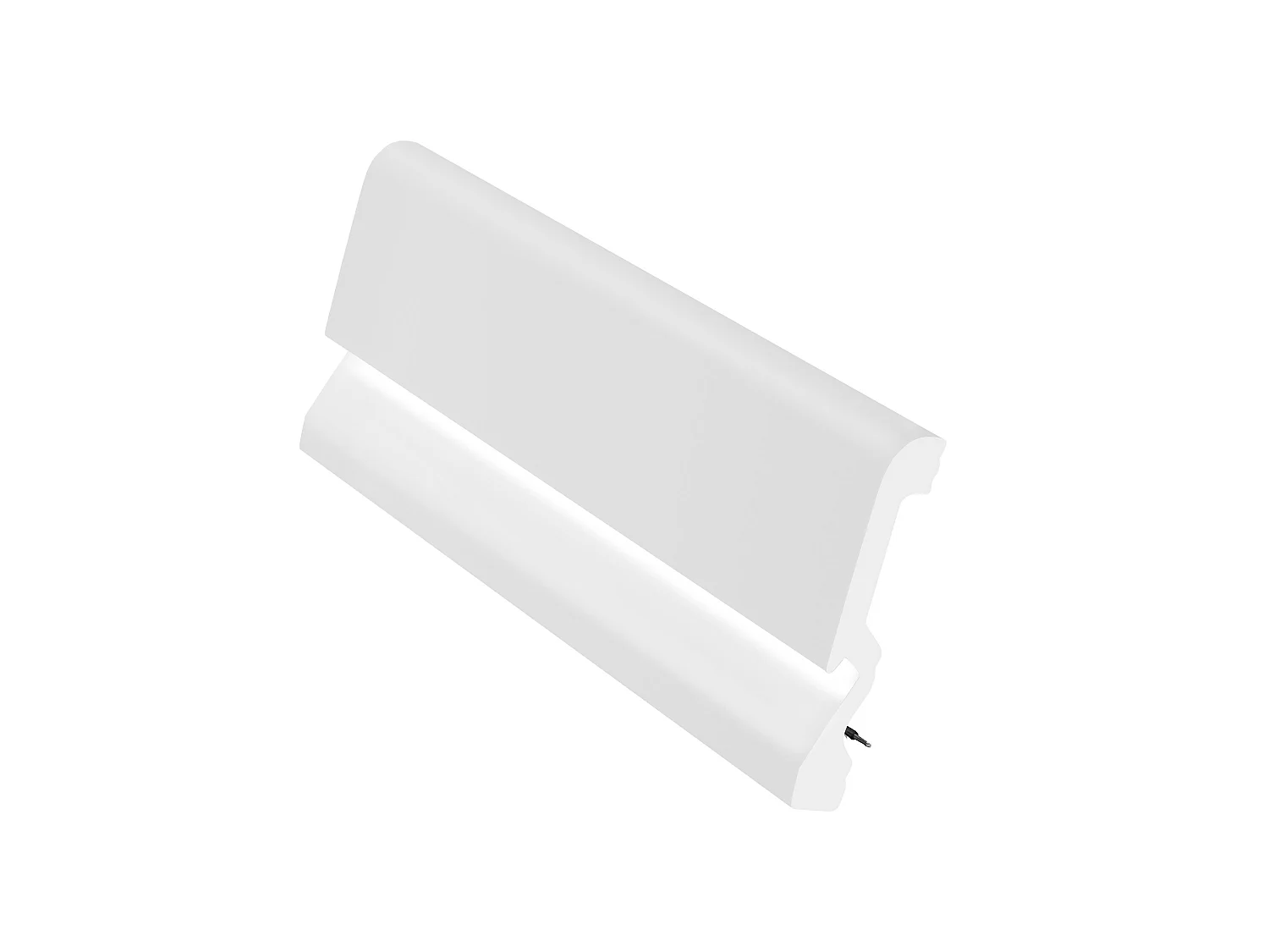 Battiscopa L290 x H10 cm in Polistirene Bianco - Lotto di 3 - COREO