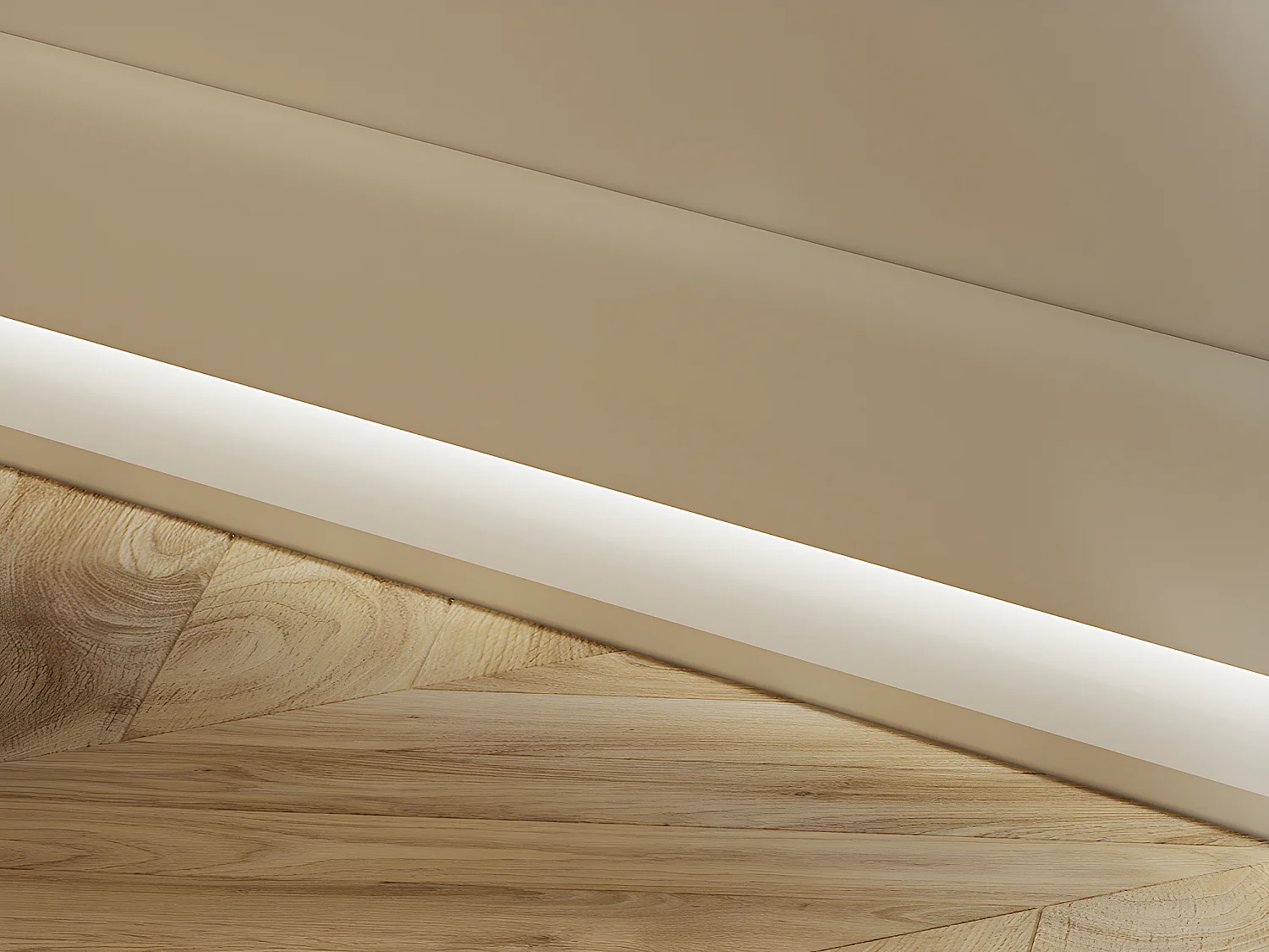 Battiscopa L290 x H10 cm in Polistirene Bianco - Lotto di 3 - COREO