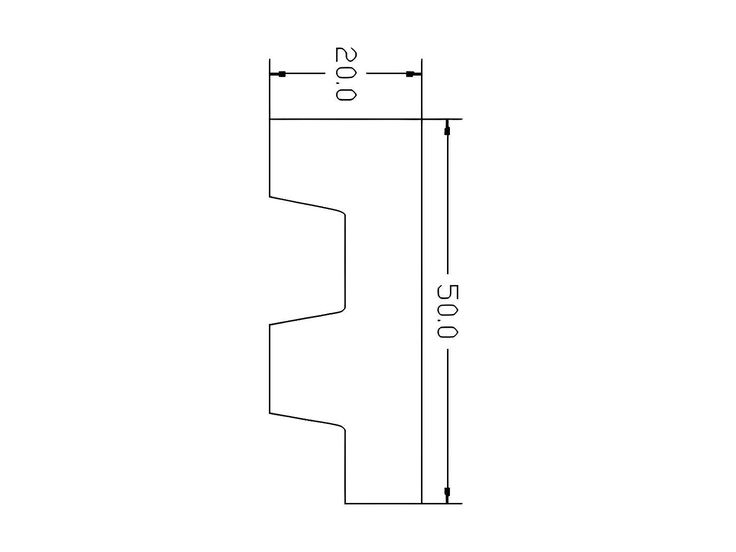 Juego de 3 zócalos de poliestireno Ancho 290 x Alt. 5 cm blanco - ARDEO
