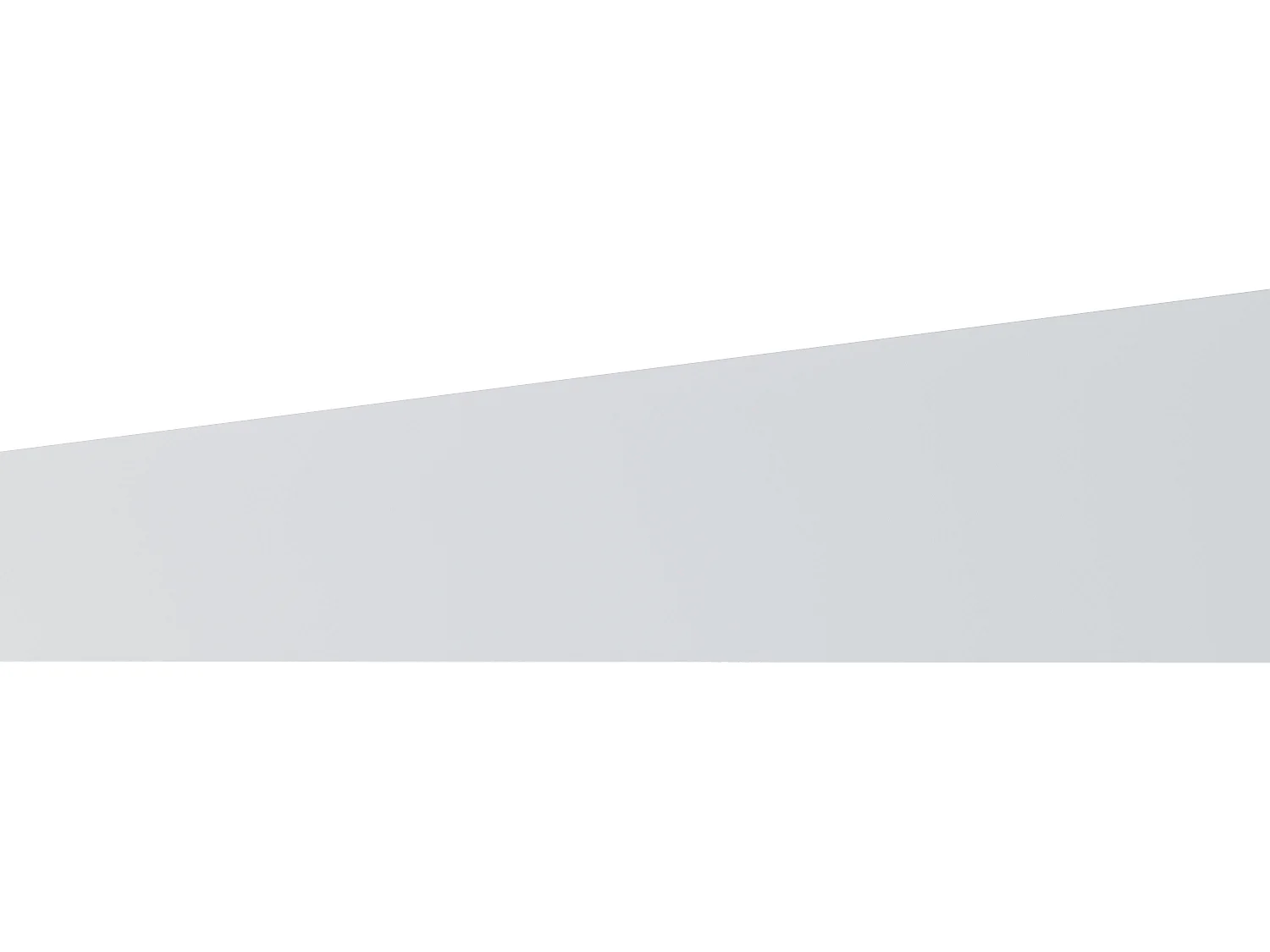 Sockelleiste 3er-Set - 290 x 5 cm - Polystyrol - weiß - ARDEO