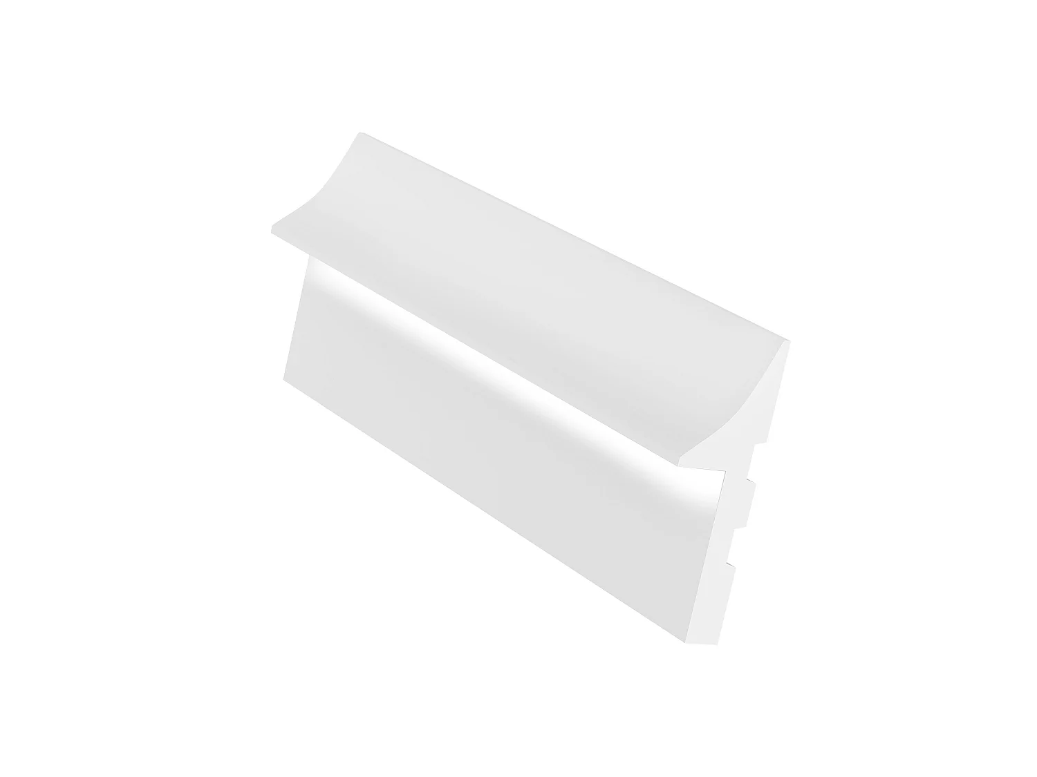 Sockelleiste 3er-Set - 290 x 15 cm - Polystyrol - weiß - RADENO