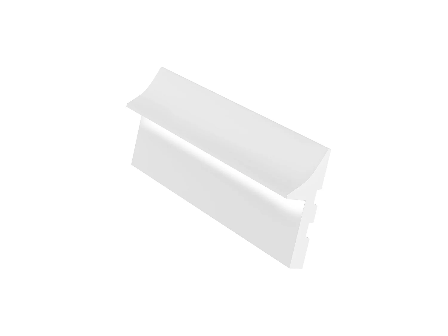 Battiscopa L290 x H15 cm in Polistirene Bianco - Lotto di 3 - RADENO