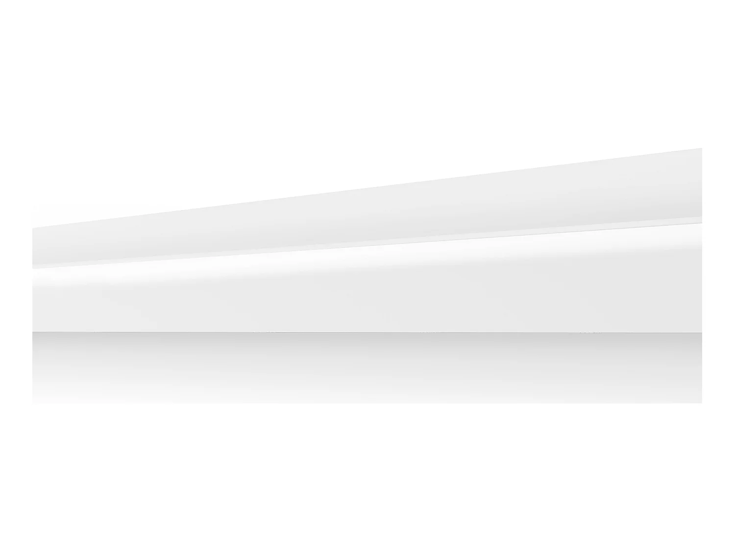 Battiscopa L290 x H15 cm in Polistirene Bianco - Lotto di 3 - RADENO