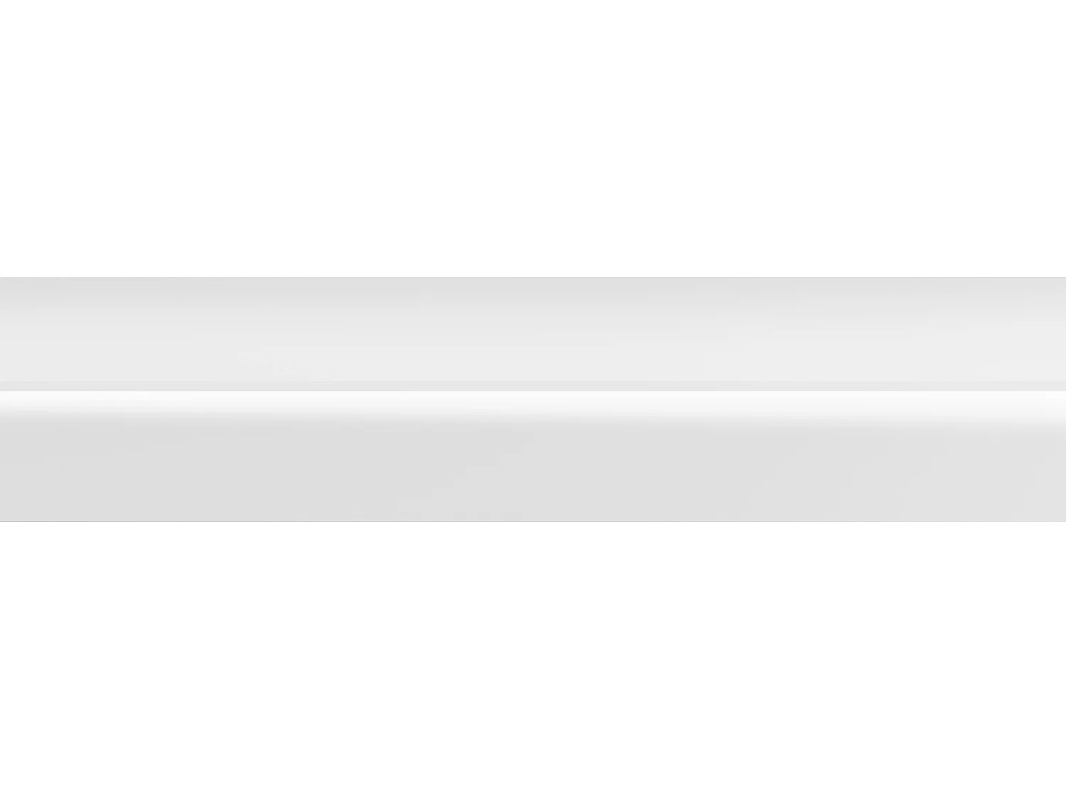 Set van 3 plinten van polystyreen L290 x H15 cm wit - RADENO