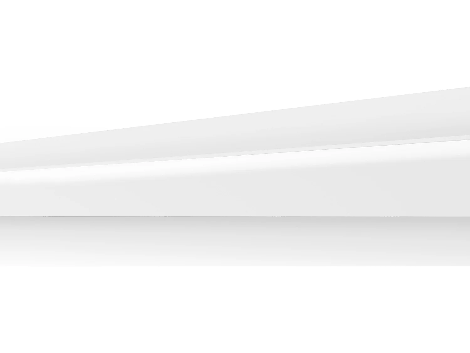 Set van 3 plinten van polystyreen L290 x H15 cm wit - RADENO