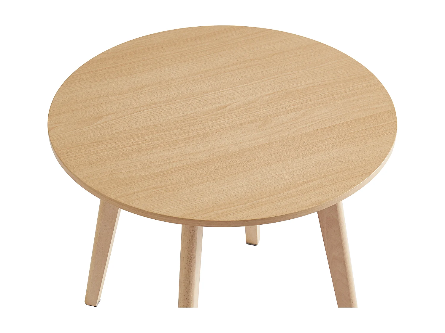 Kindertisch - MDF & Buche - Holzfarben - LOULOUNE