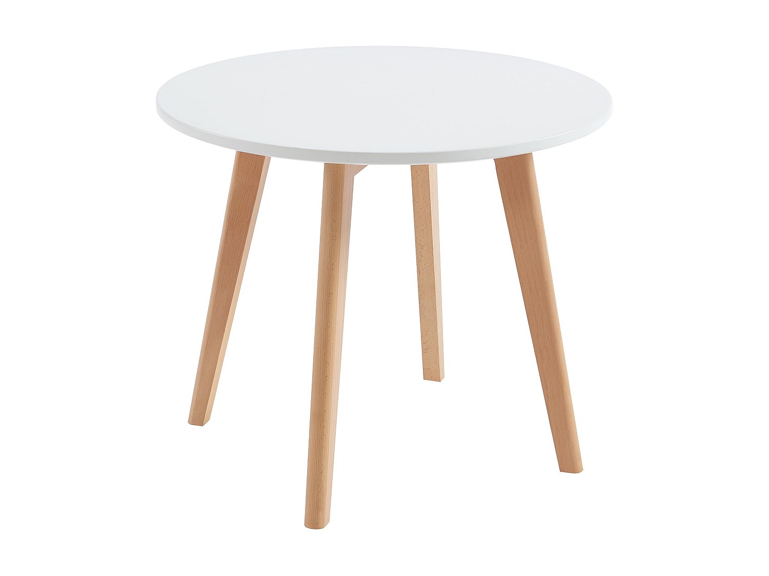 Kindertisch - MDF & Buche - Weiß & Holzfarben - LOULOUNE günstig online kaufen