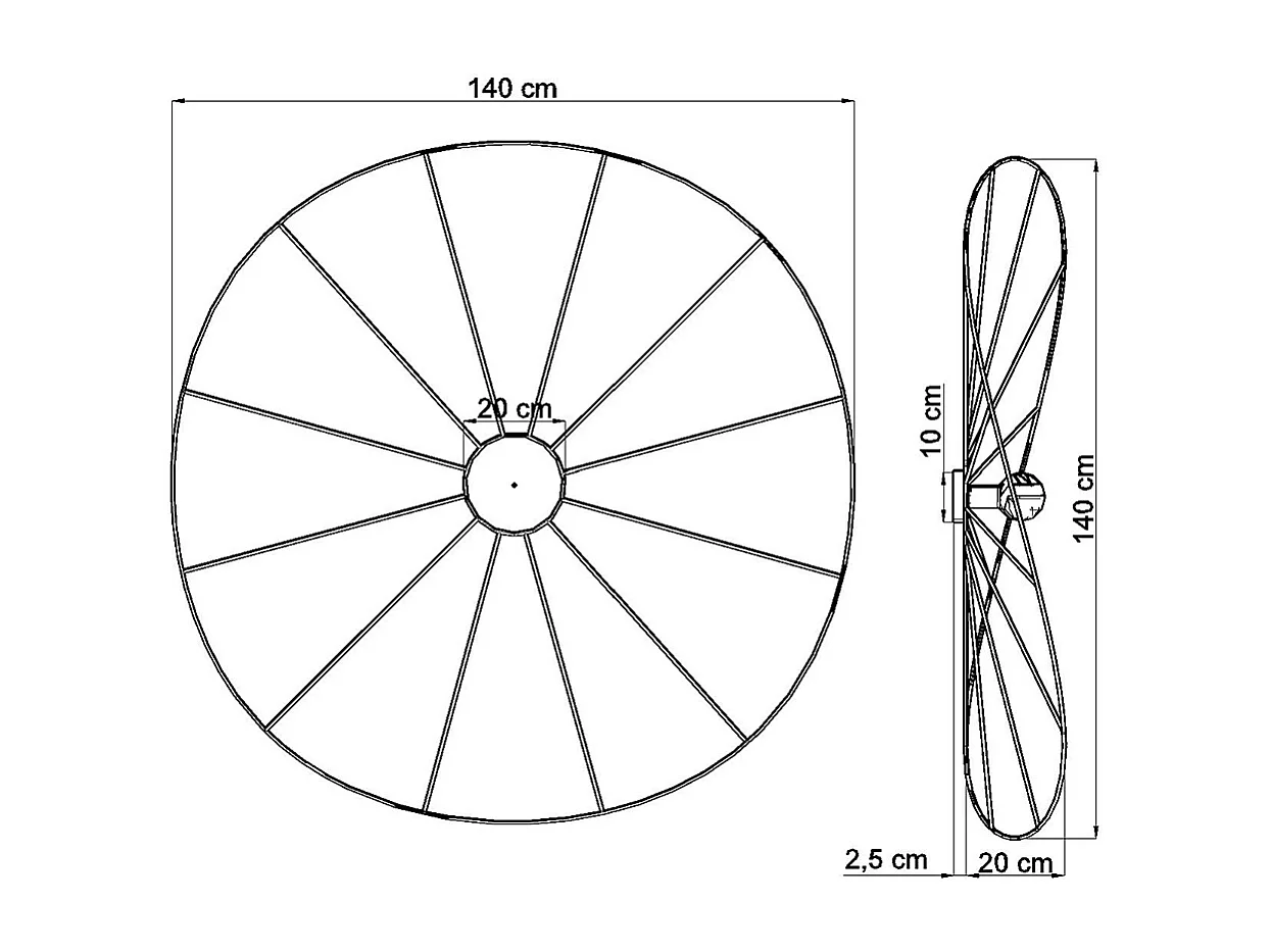 Sollux Eskola Plafón Semi Empotrado Negro