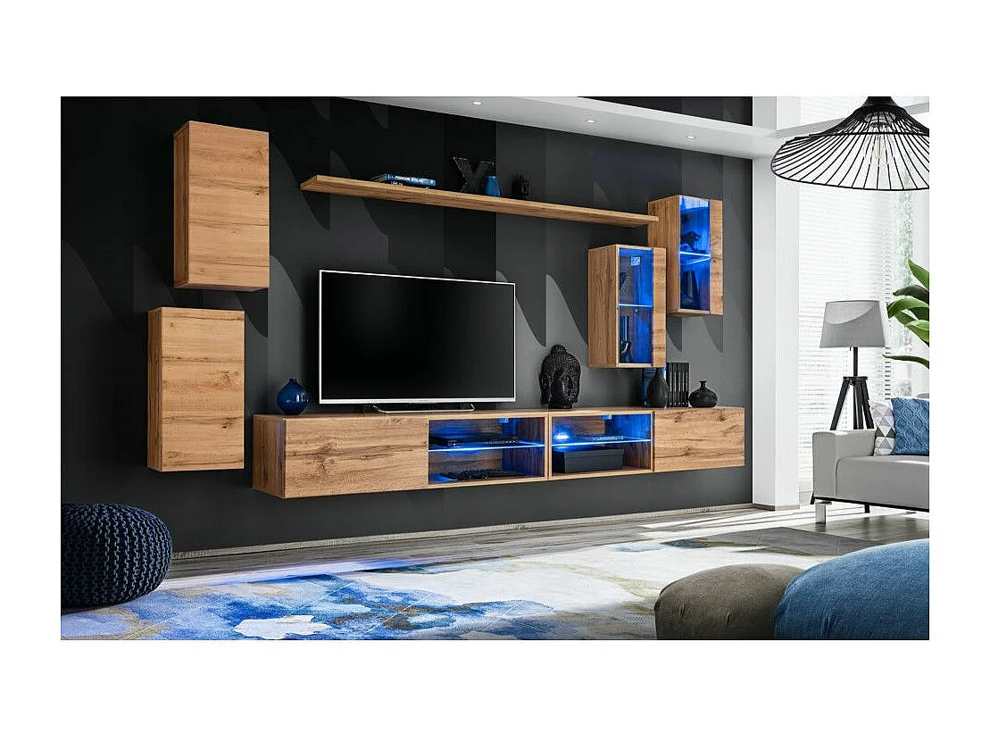Ensemble Meuble TV "Switch XXV" 280cm Naturel