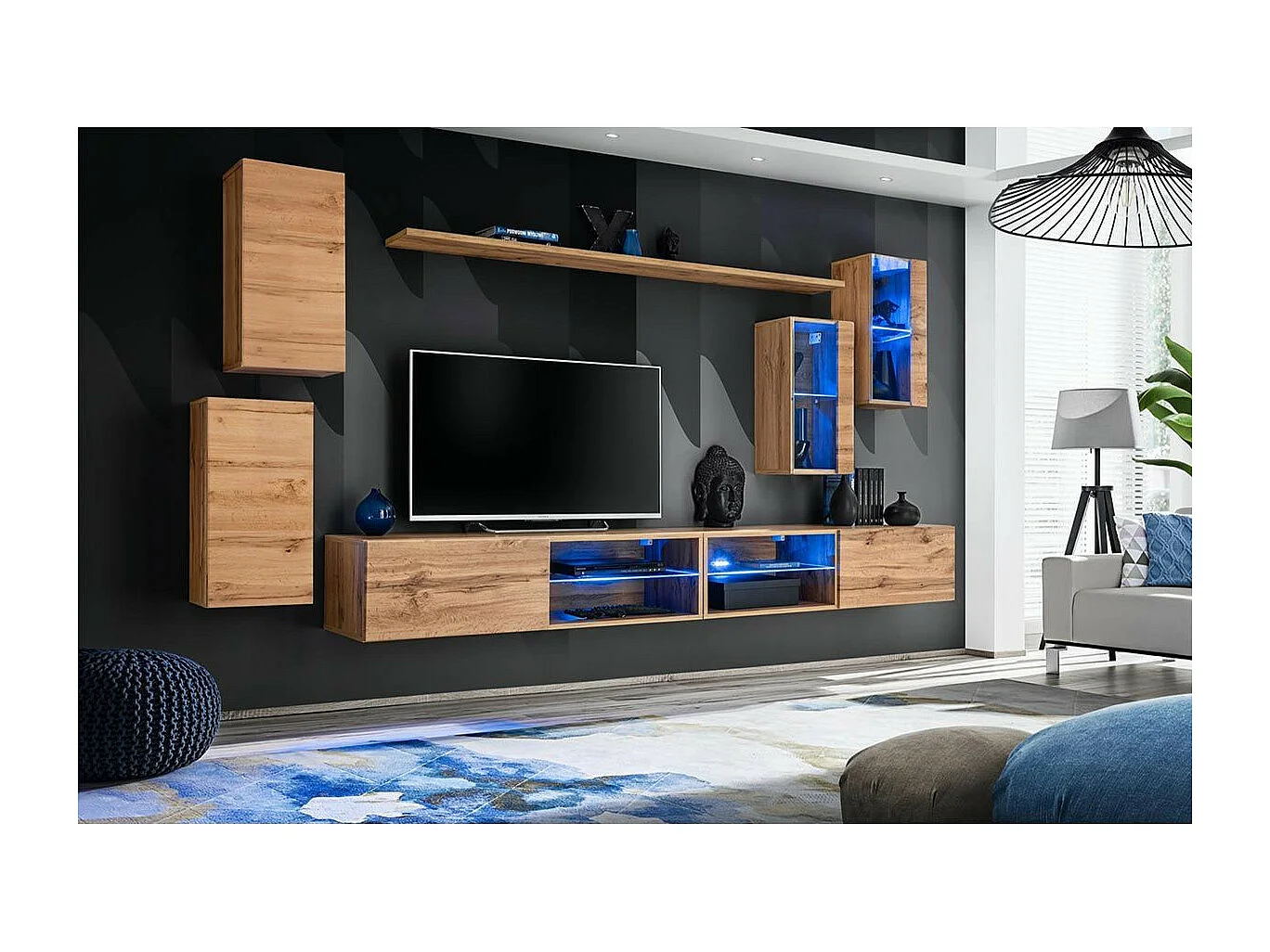 Ensemble Meuble TV "Switch XXV" 280cm Naturel