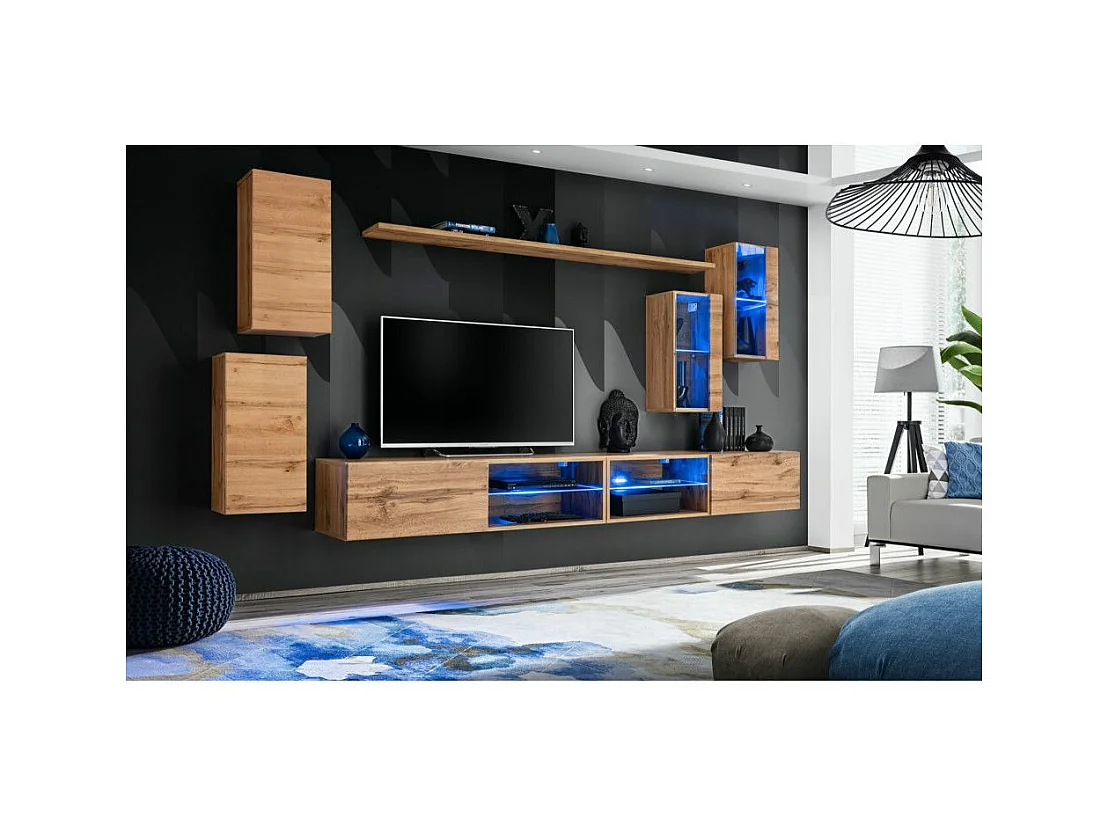 Ensemble Meuble TV "Switch XXV" 280cm Naturel