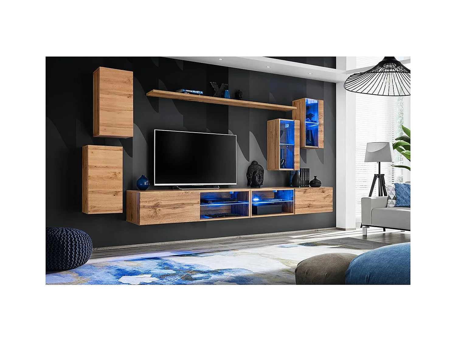 Ensemble Meuble TV "Switch XXV" 280cm Naturel